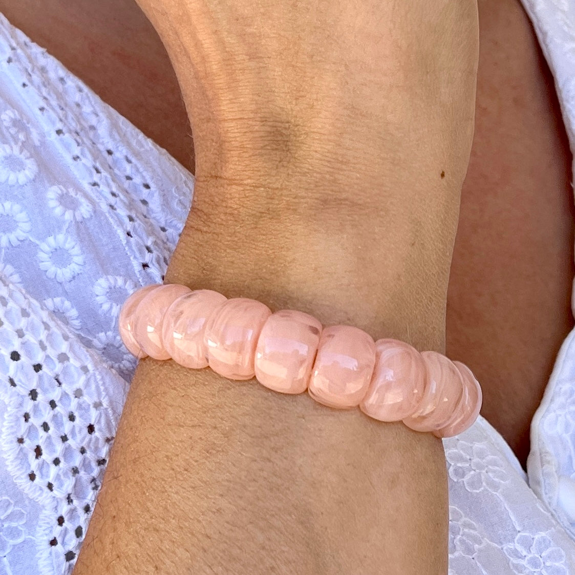 Bracelet élastique Mini-Fauve - Rose