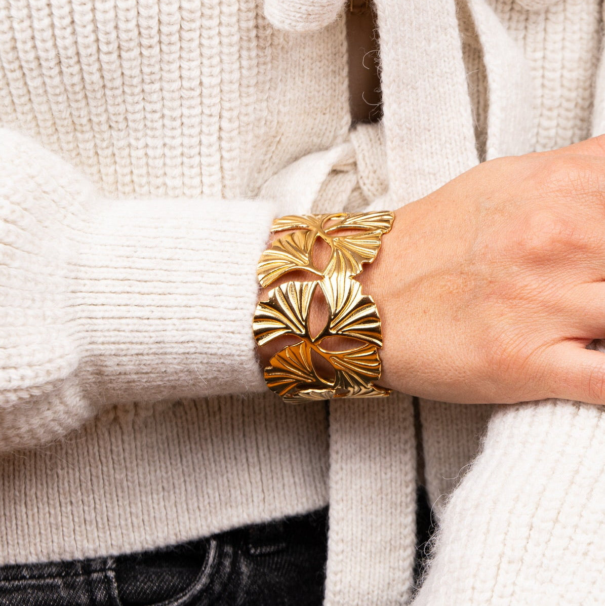 Jonc feuilles de ginkgo Lucien