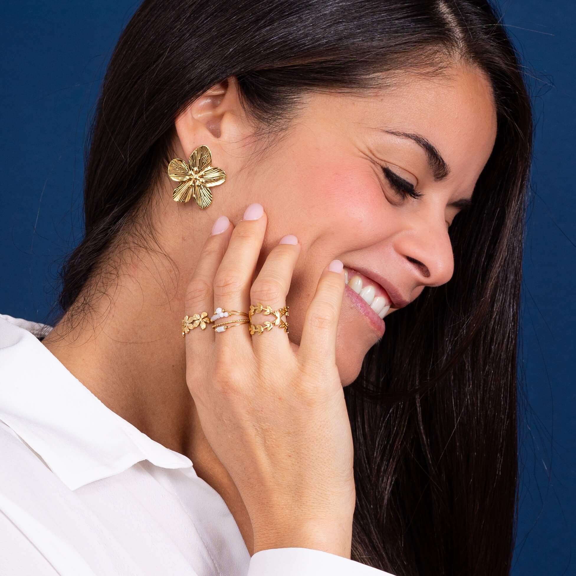 Bague 3 fleurs Jeanne