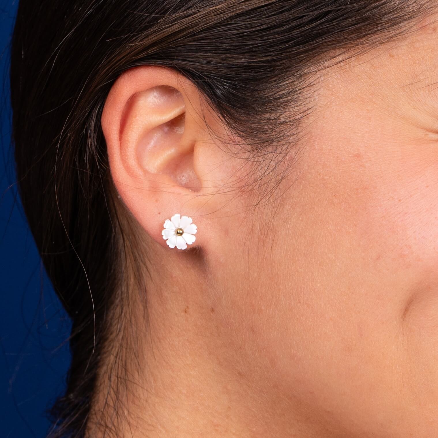 Boucles d'oreilles puces fleurs Annouck