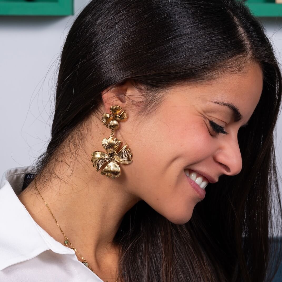 Boucles d'oreilles pendantes Madeleine