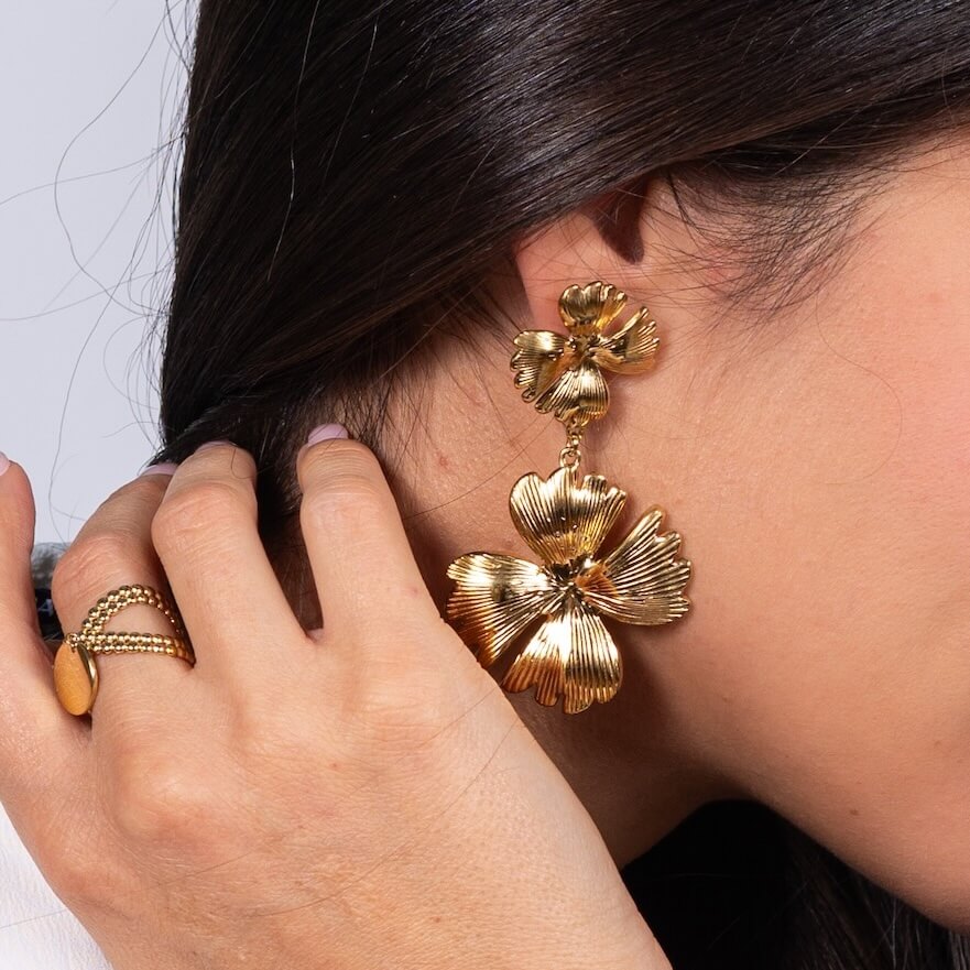 Boucles d'oreilles pendantes Madeleine