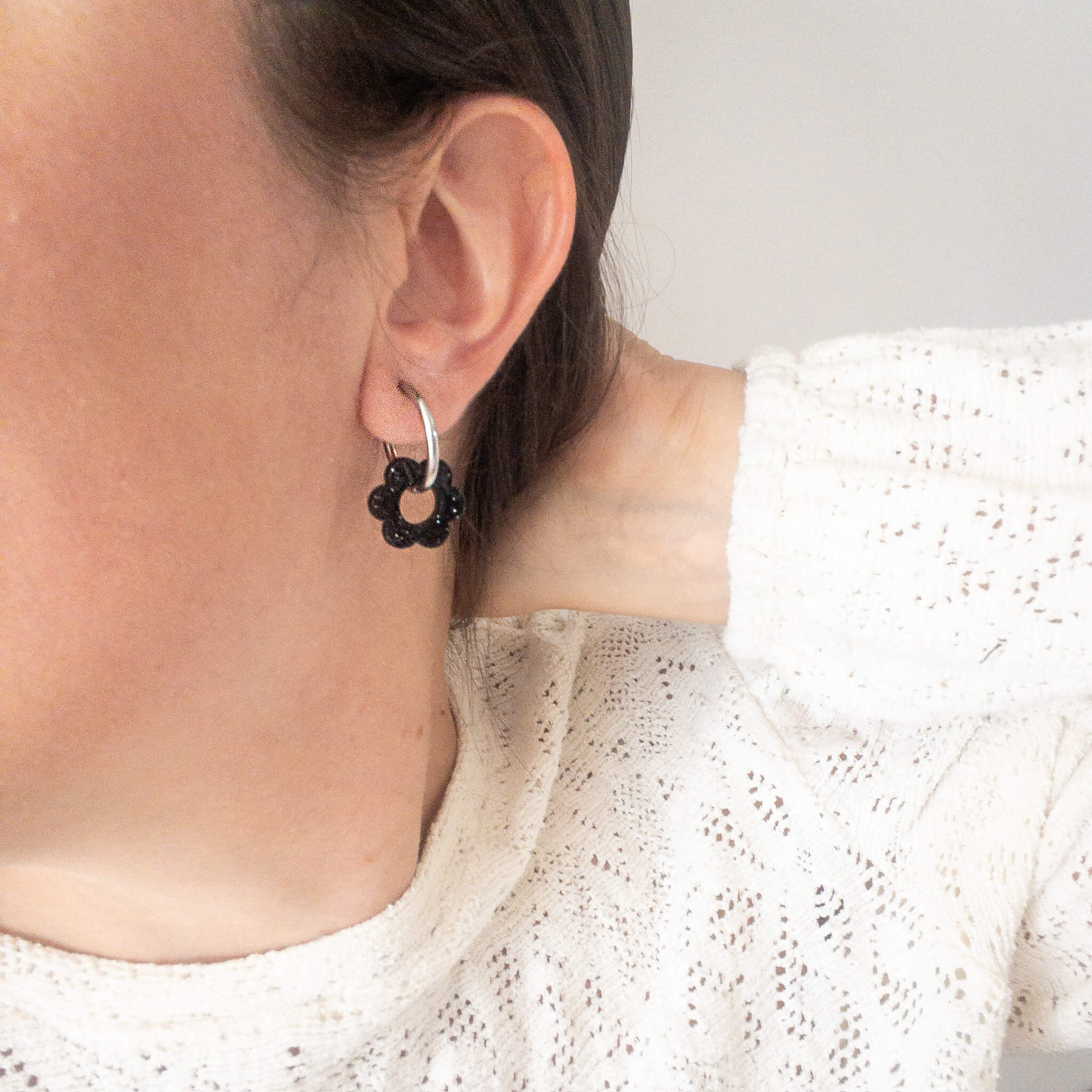 Créoles rondes 20mm - Argentées - Numette