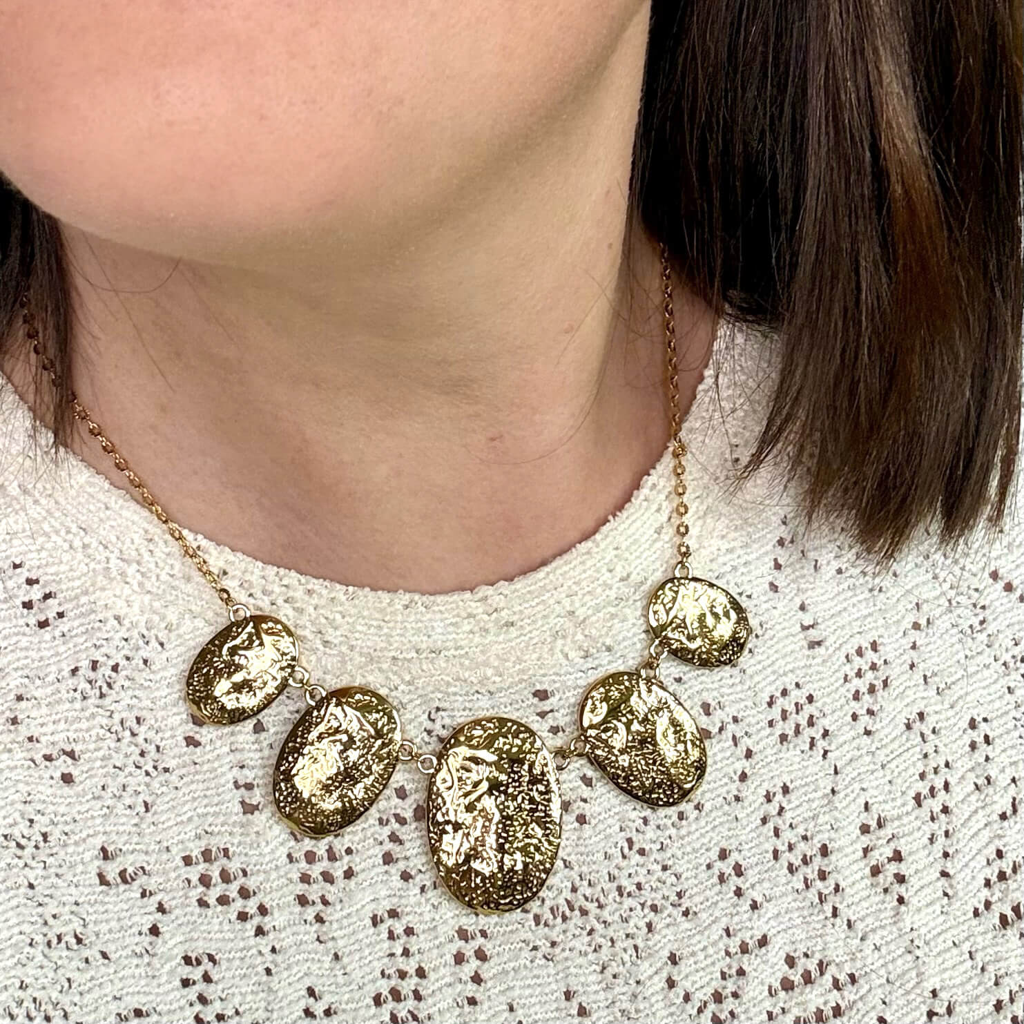 Collier médaillons Marianne