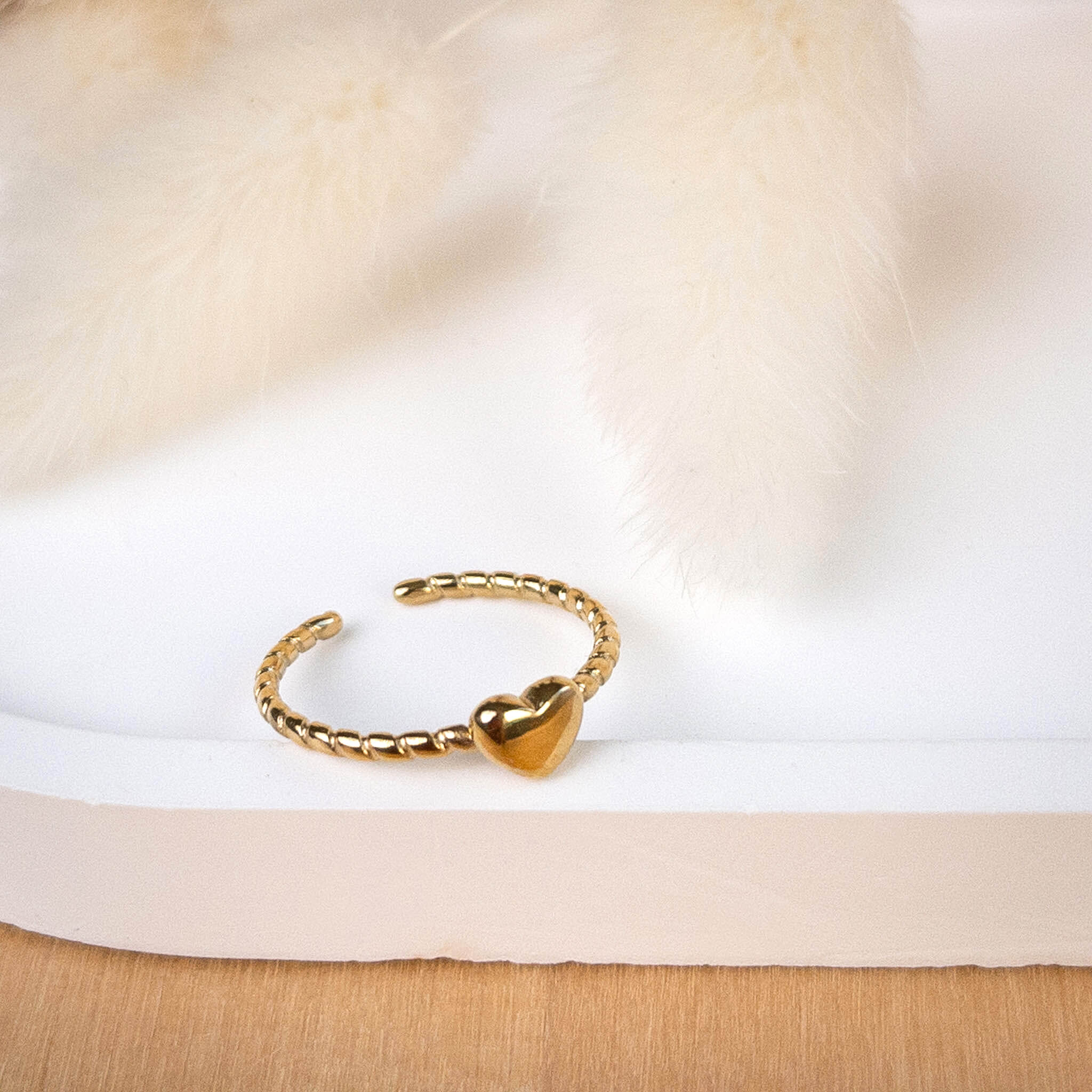 Bague fine petit coeur Louisa