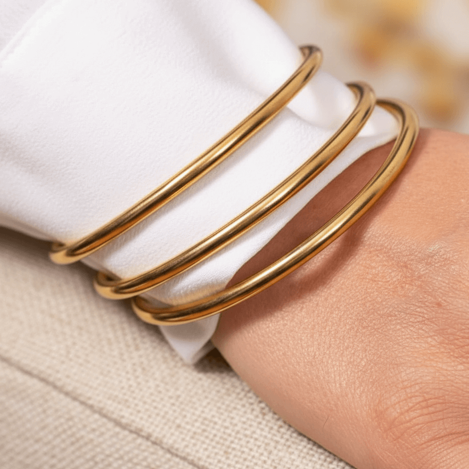 Trio de bracelets joncs Emile