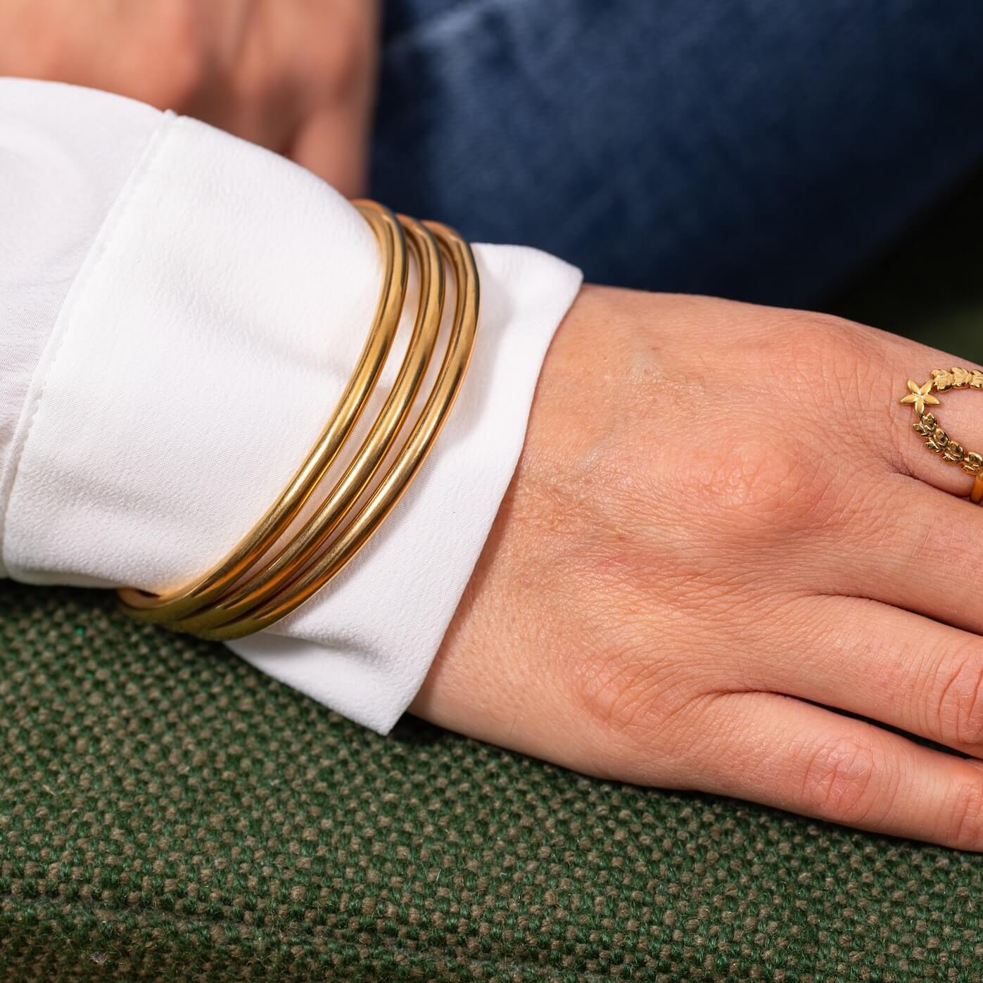 Trio de bracelets joncs Emile