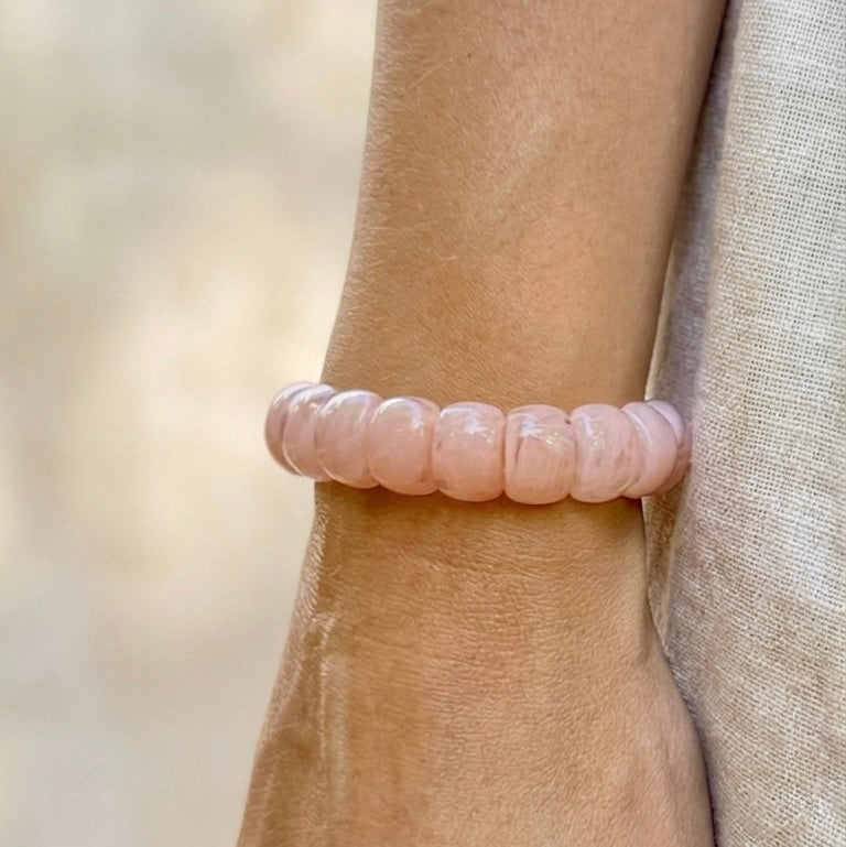 Bracelet élastique Mini-Fauve - Rose