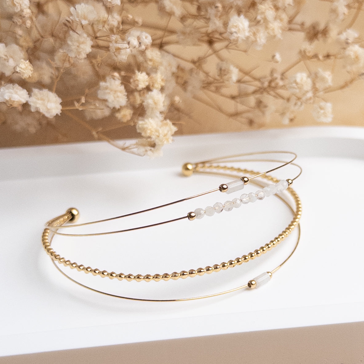Bracelet jonc multirangs Gabriel