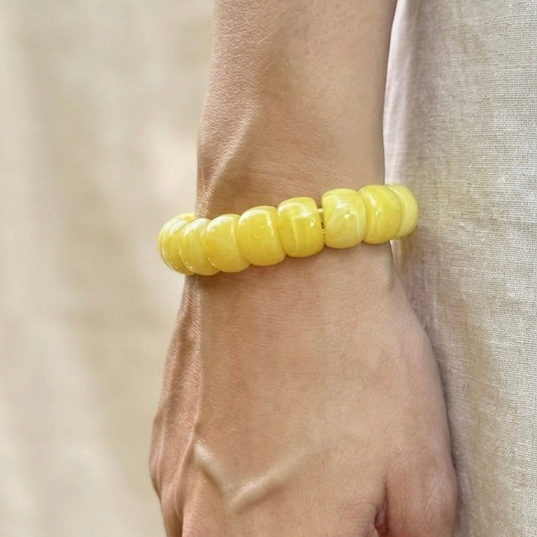 Bracelet élastique Mini-Fauve - Jaune