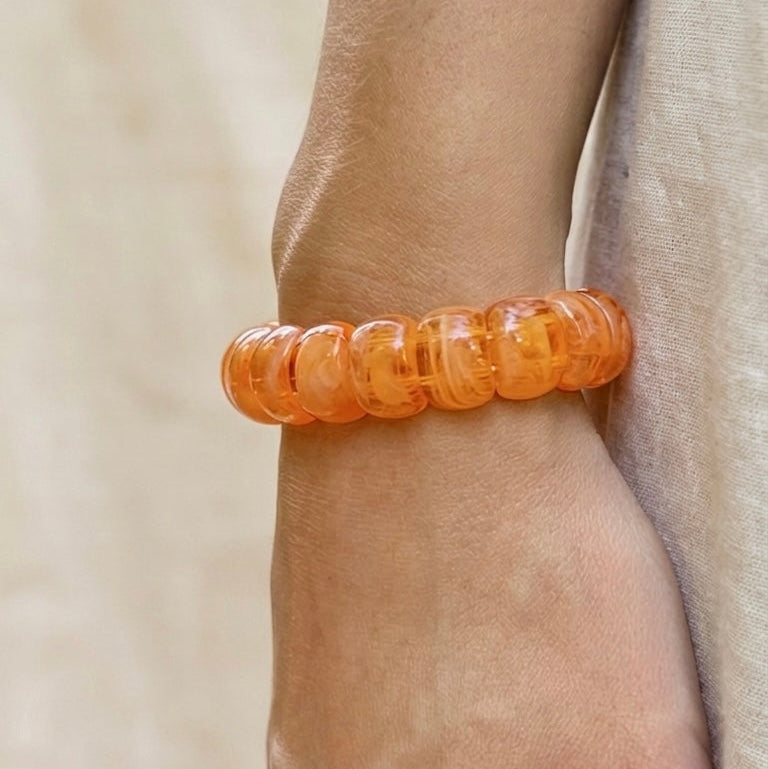 Bracelet élastique Mini-Fauve - Orange