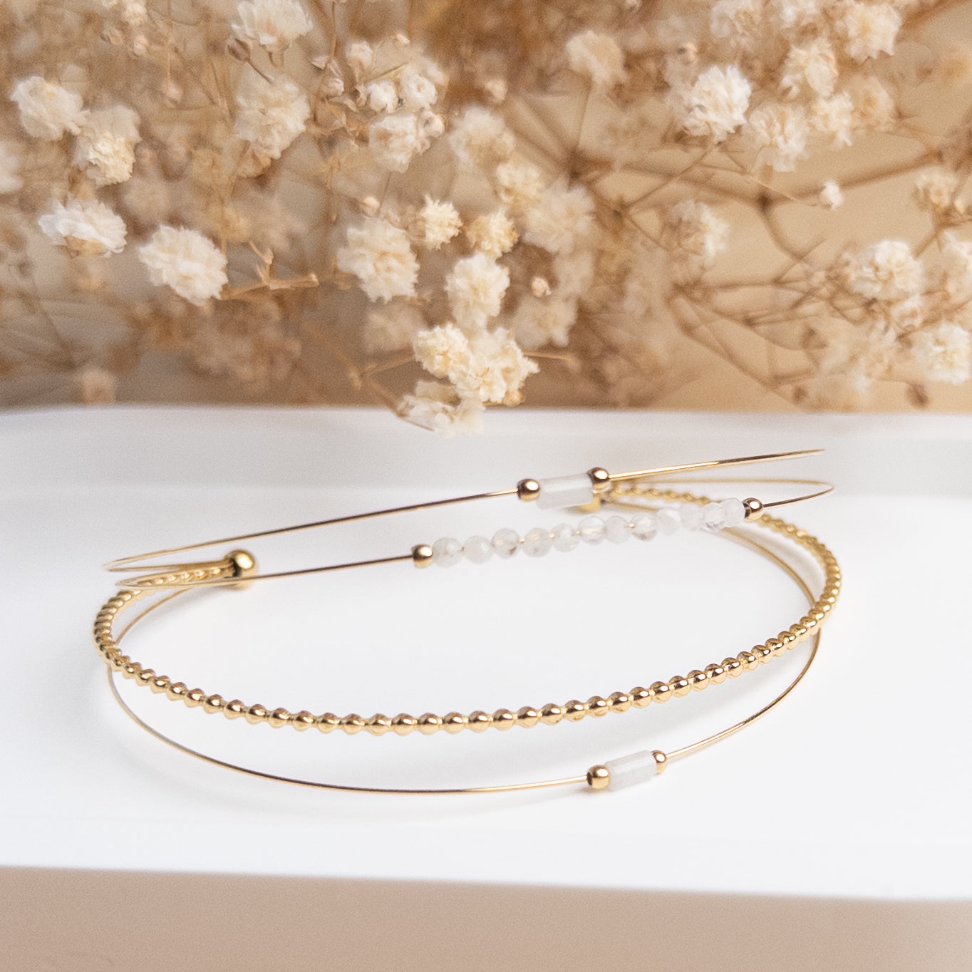 Bracelet jonc multirangs Gabriel