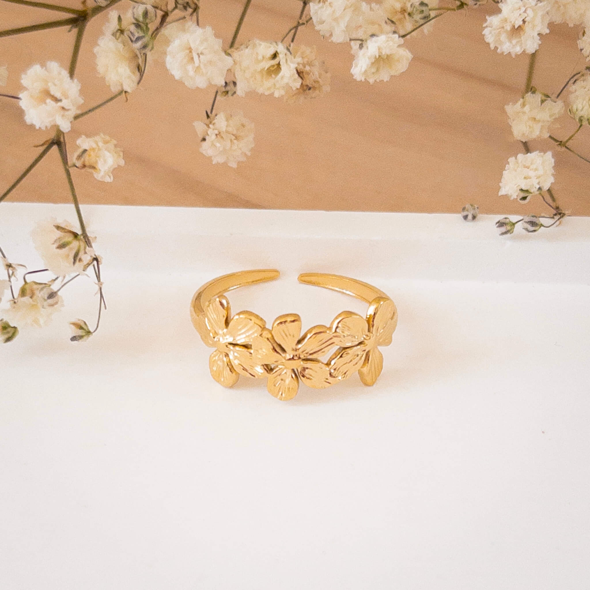 Bague 3 fleurs Jeanne