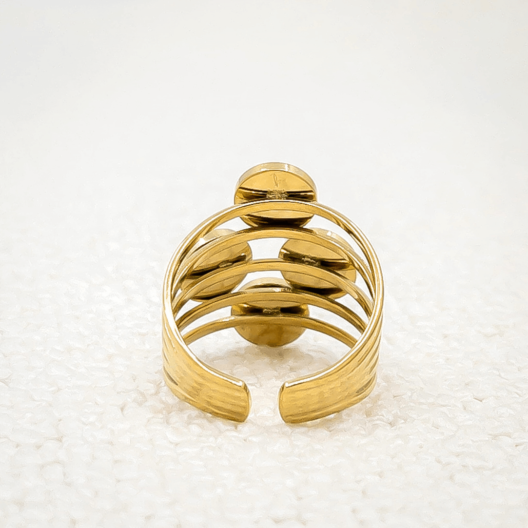 Bague réglable en pierres naturelles Diane