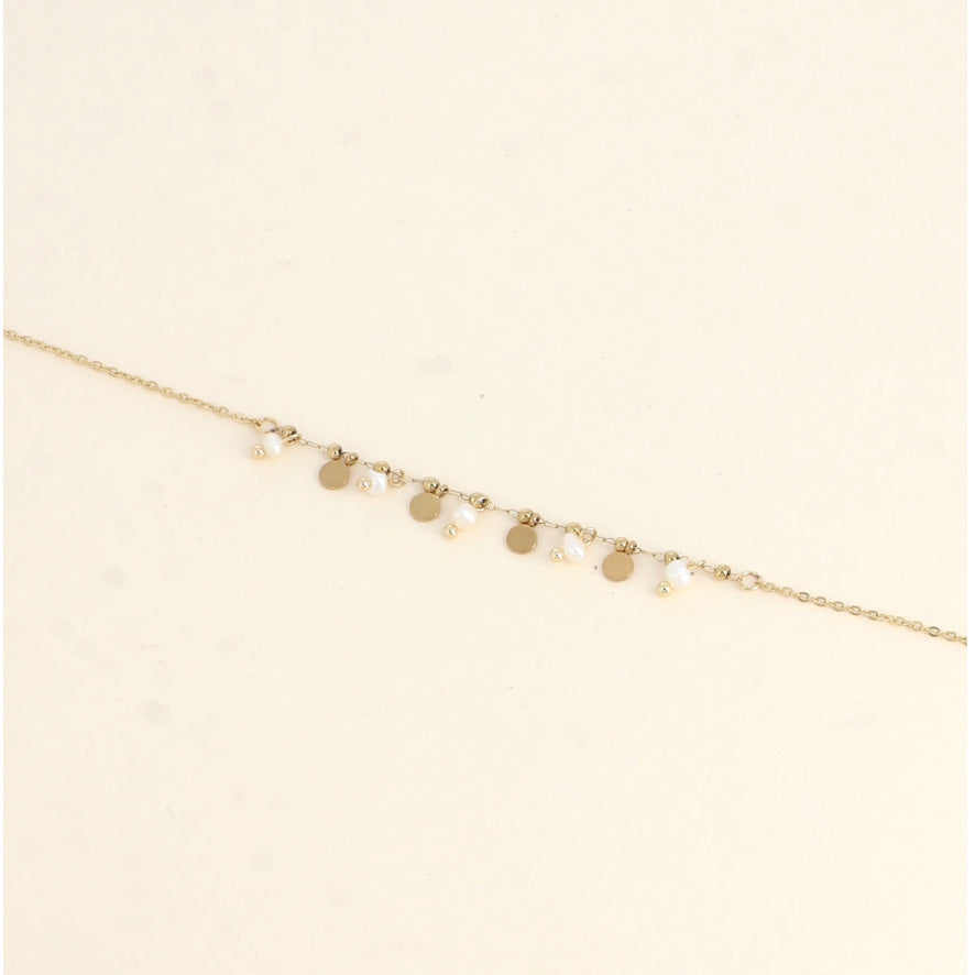 Bracelet pampilles et perles d'eau douce Côme