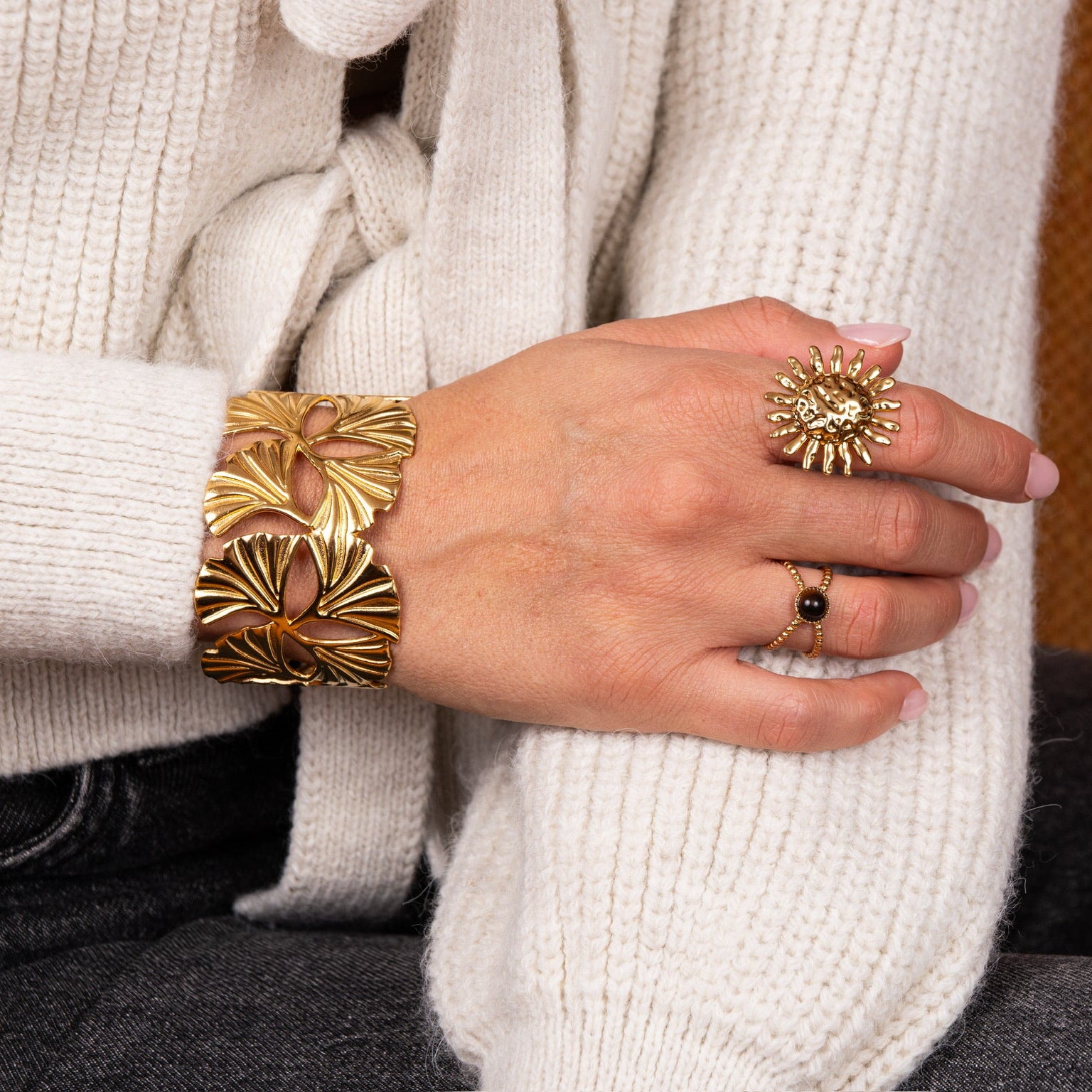 Jonc feuilles de ginkgo Lucien