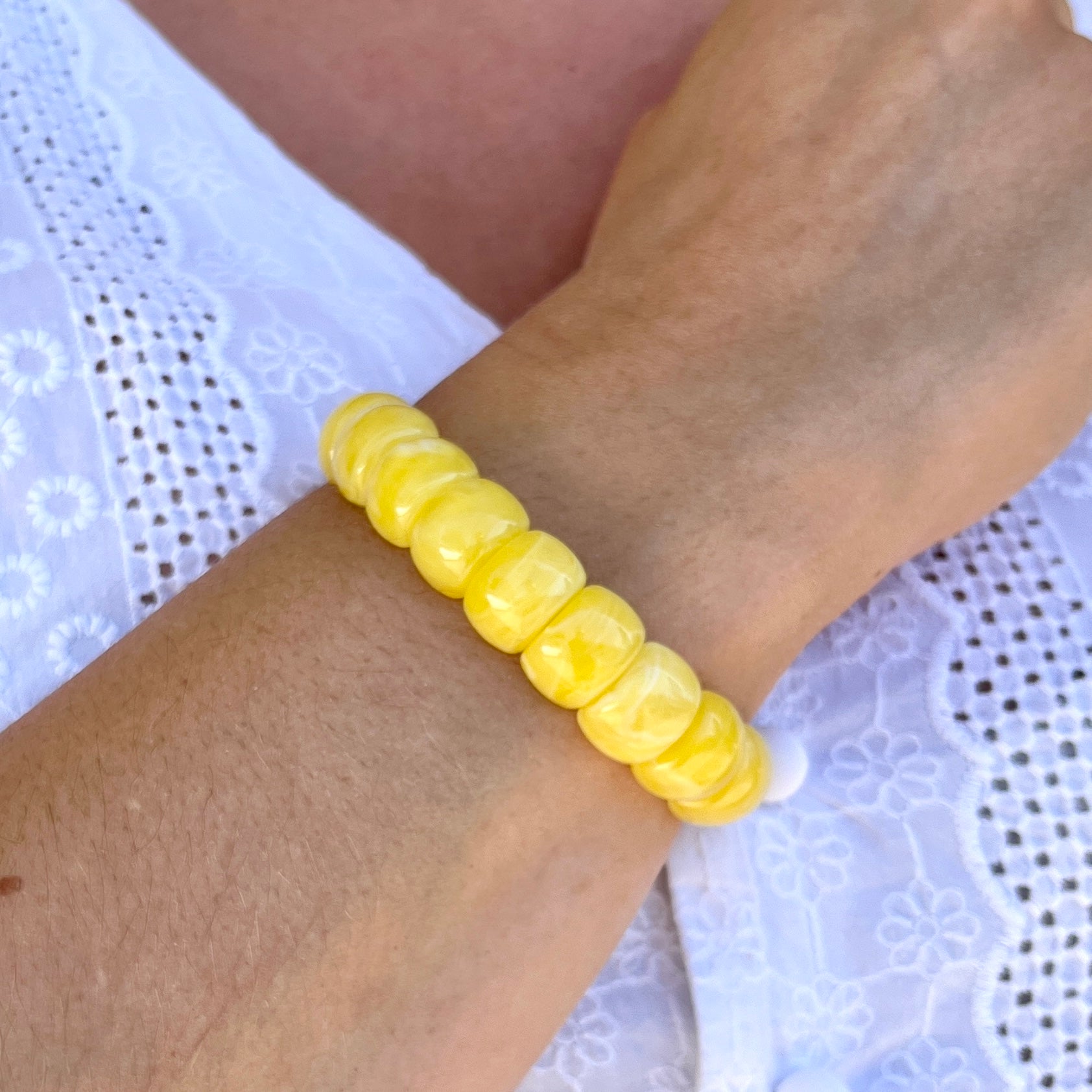 Bracelet élastique Mini-Fauve - Jaune