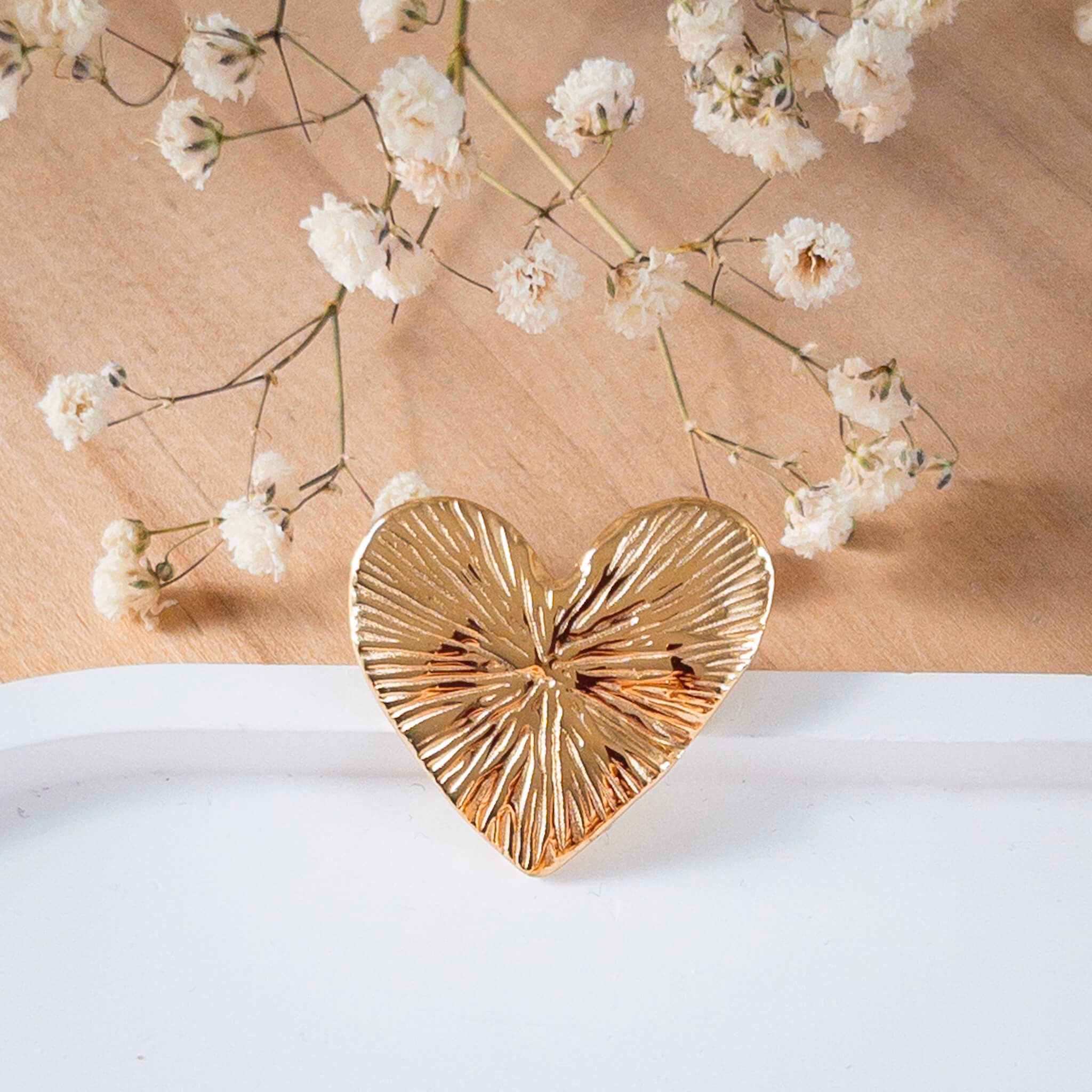 Bague cœur avec lignes Joséphine