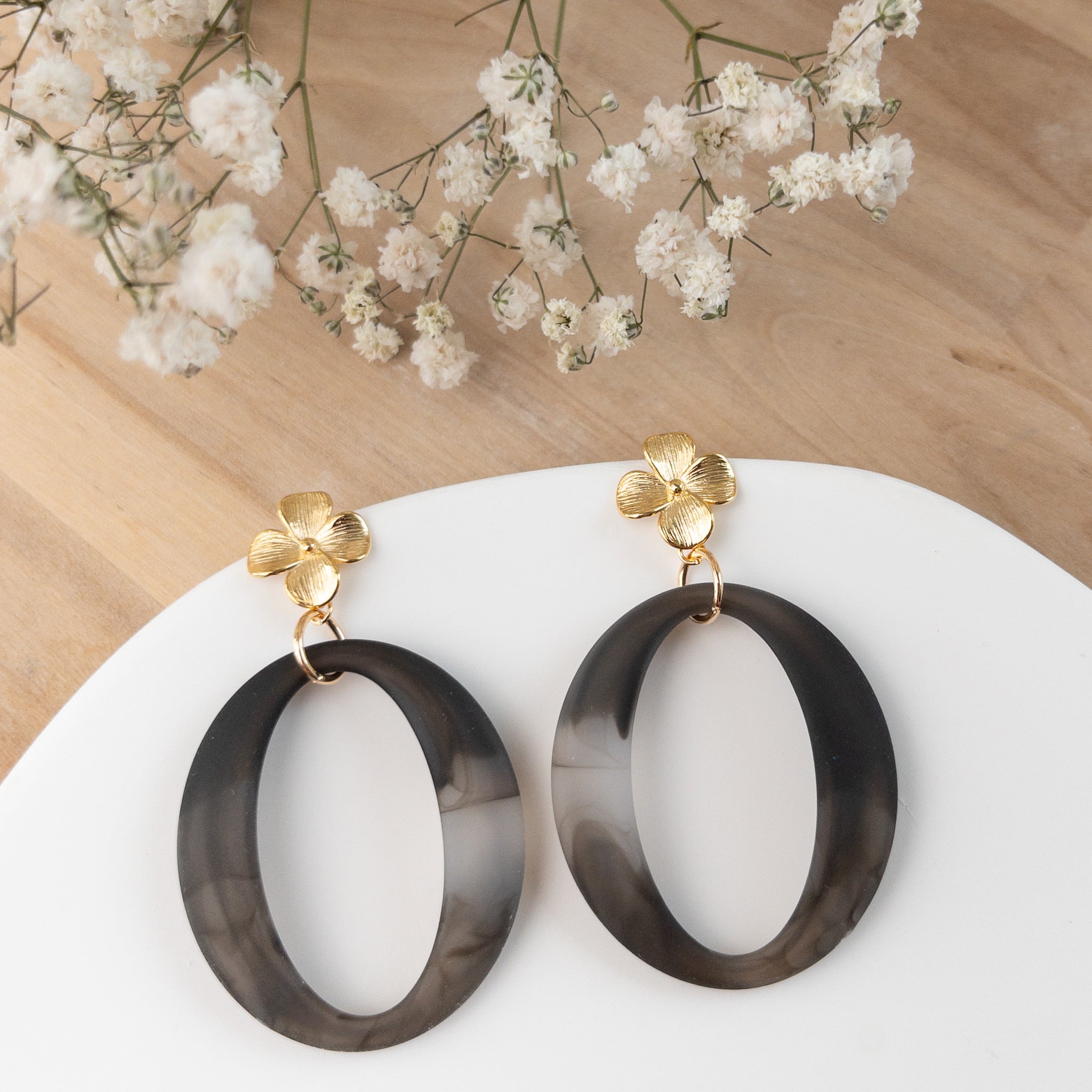 Boucles d’oreilles Héloïse à fleurs - Numette