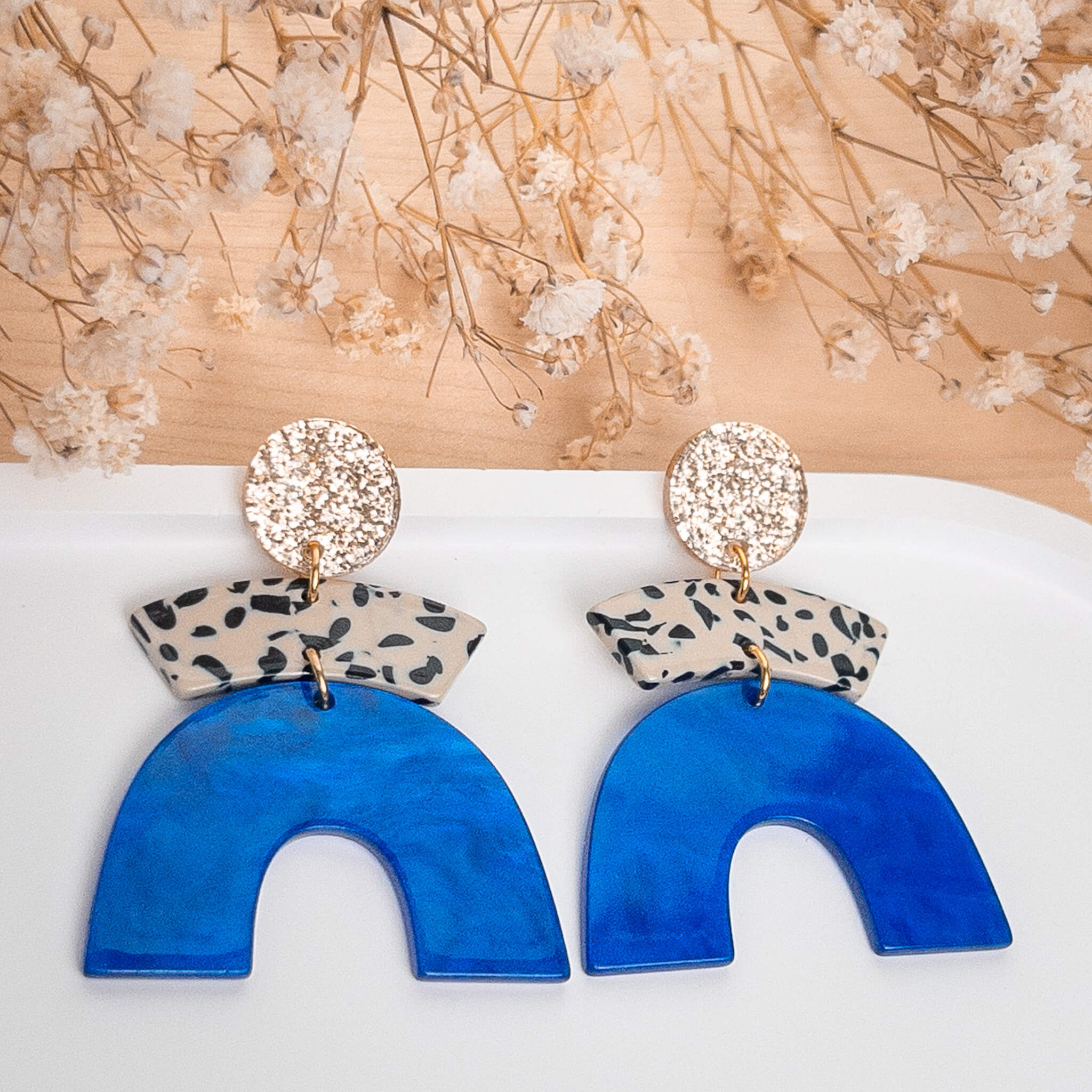 Boucles d'oreilles Philippine - Bleu - Numette