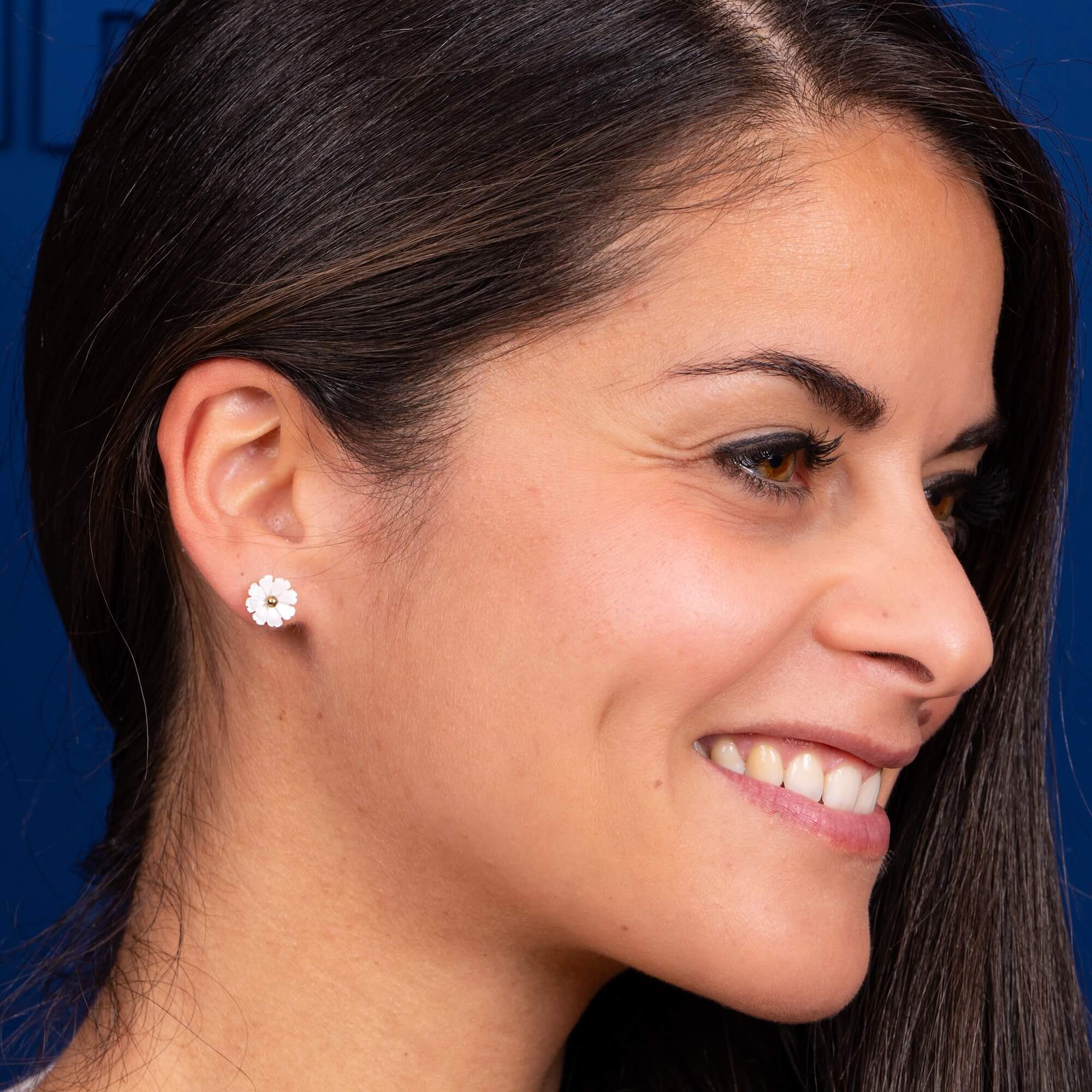 Boucles d'oreilles puces fleurs Annouck