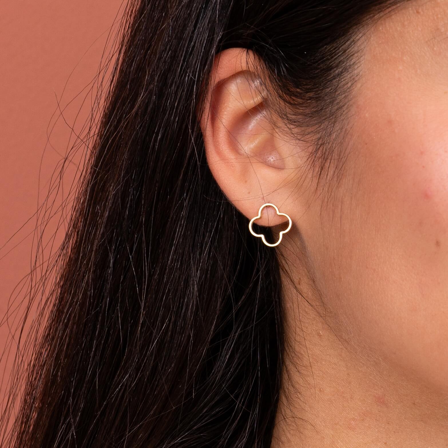Boucles d'oreilles trèfle Diane