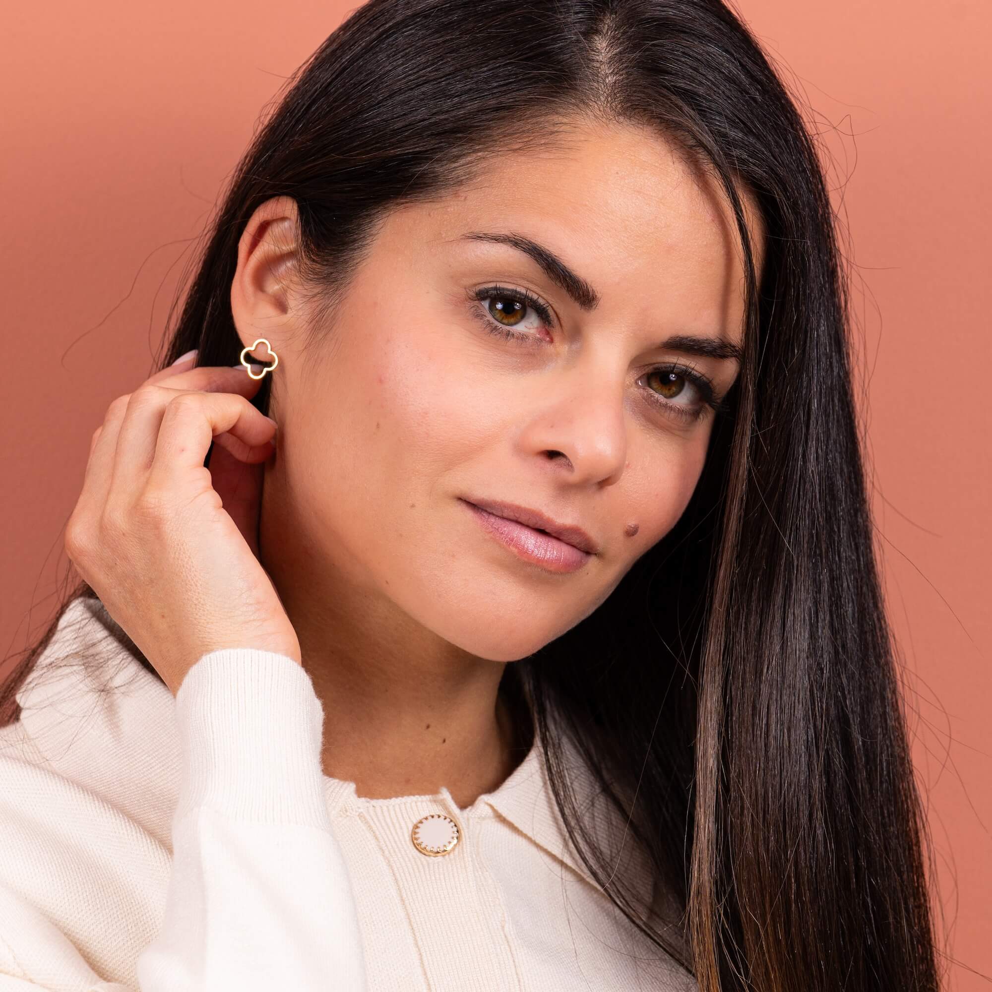 Boucles d'oreilles trèfle Diane