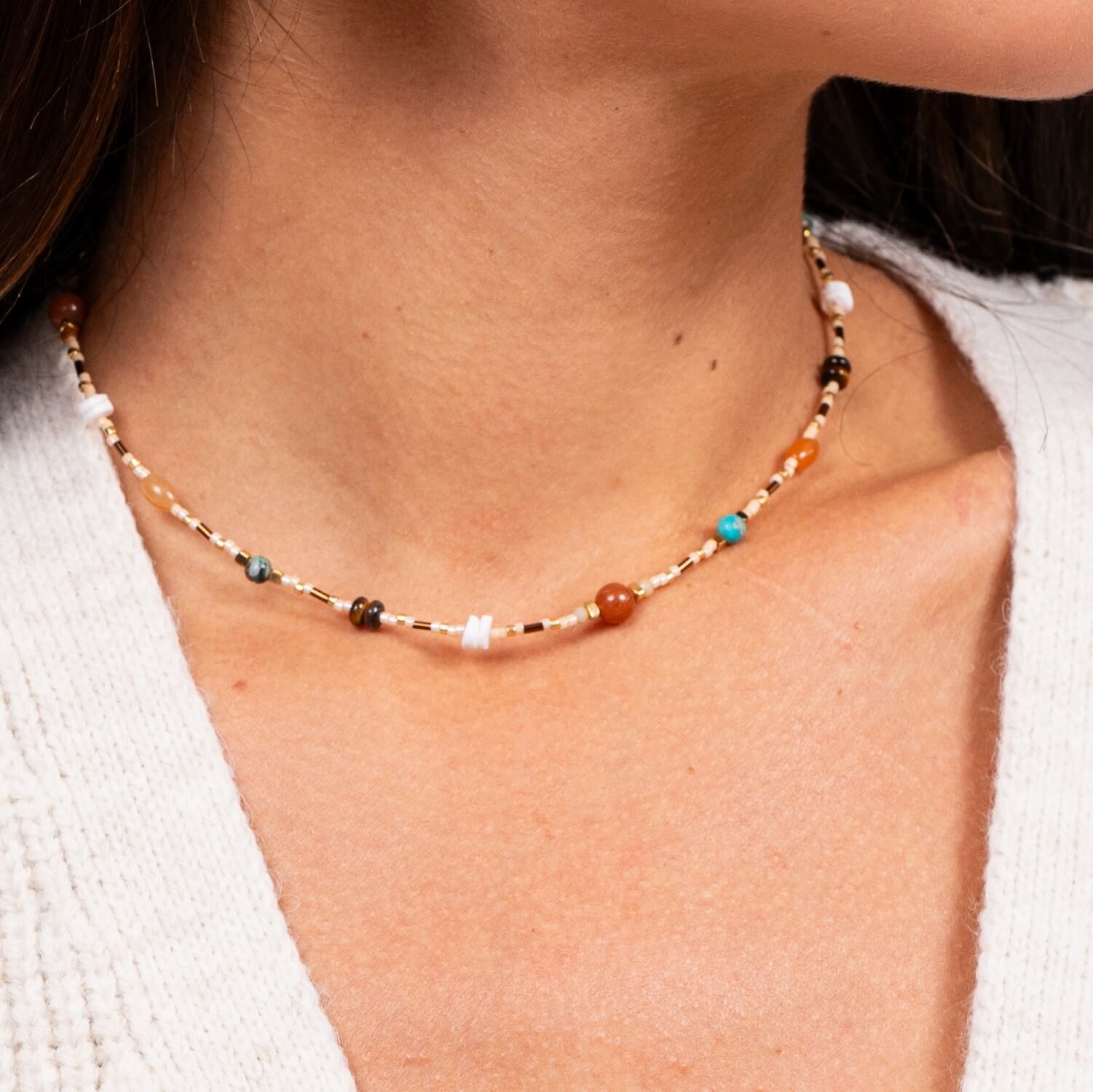 Collier en perles Mahé