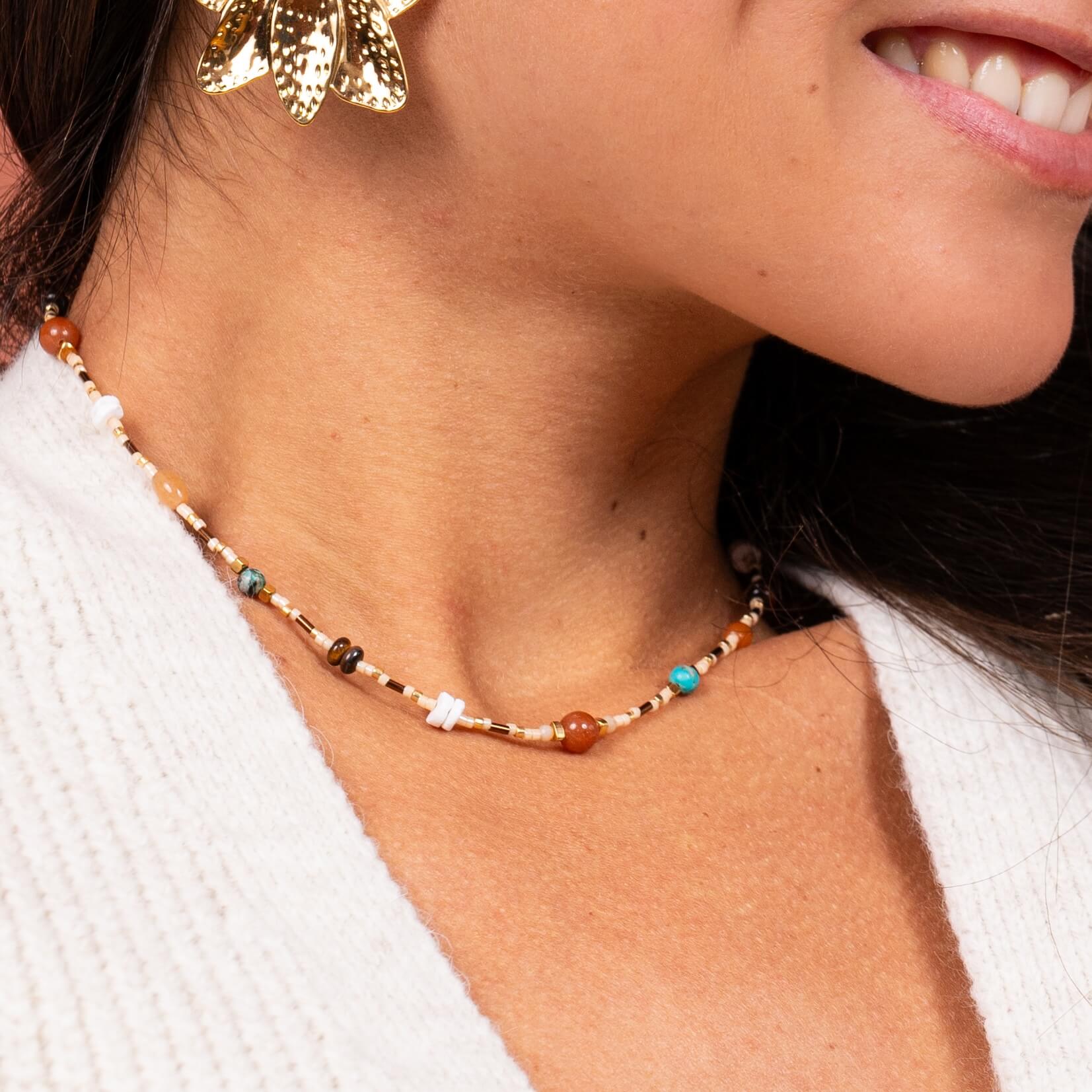 Collier en perles Mahé