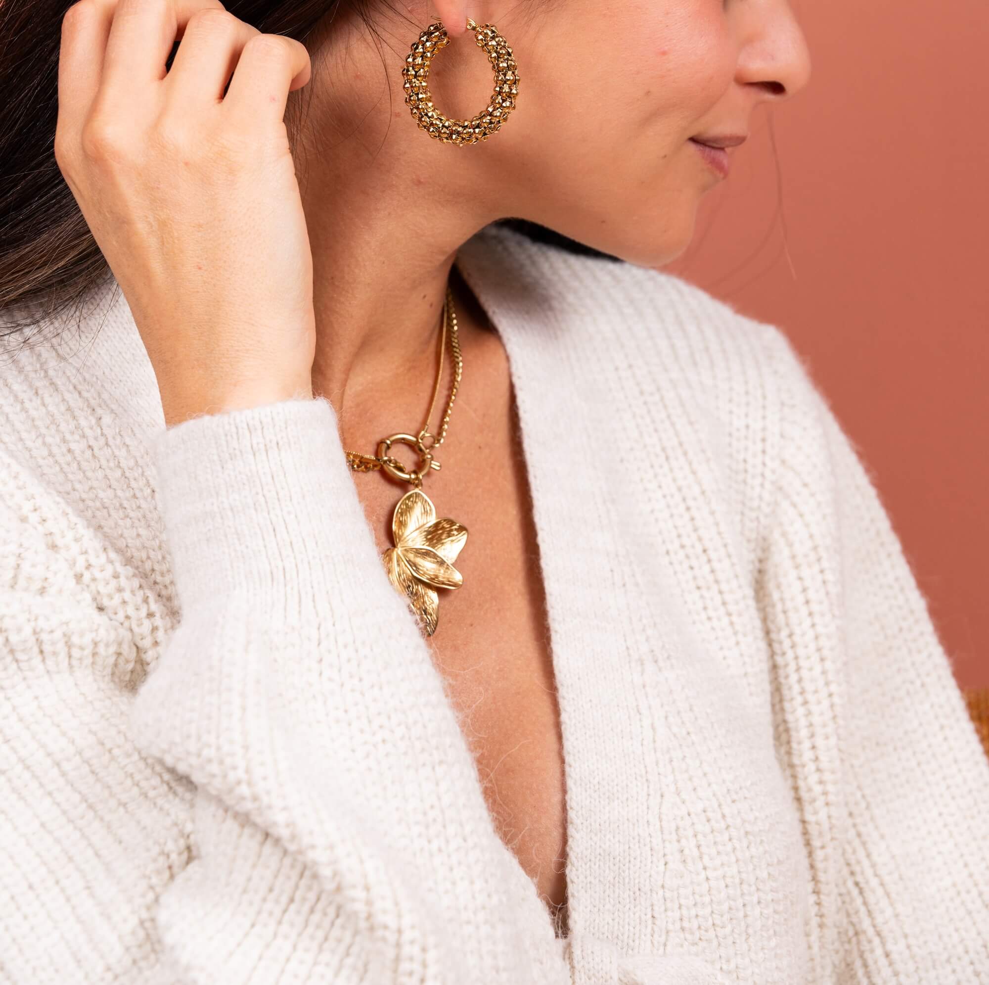 Collier XL feuille Pablo