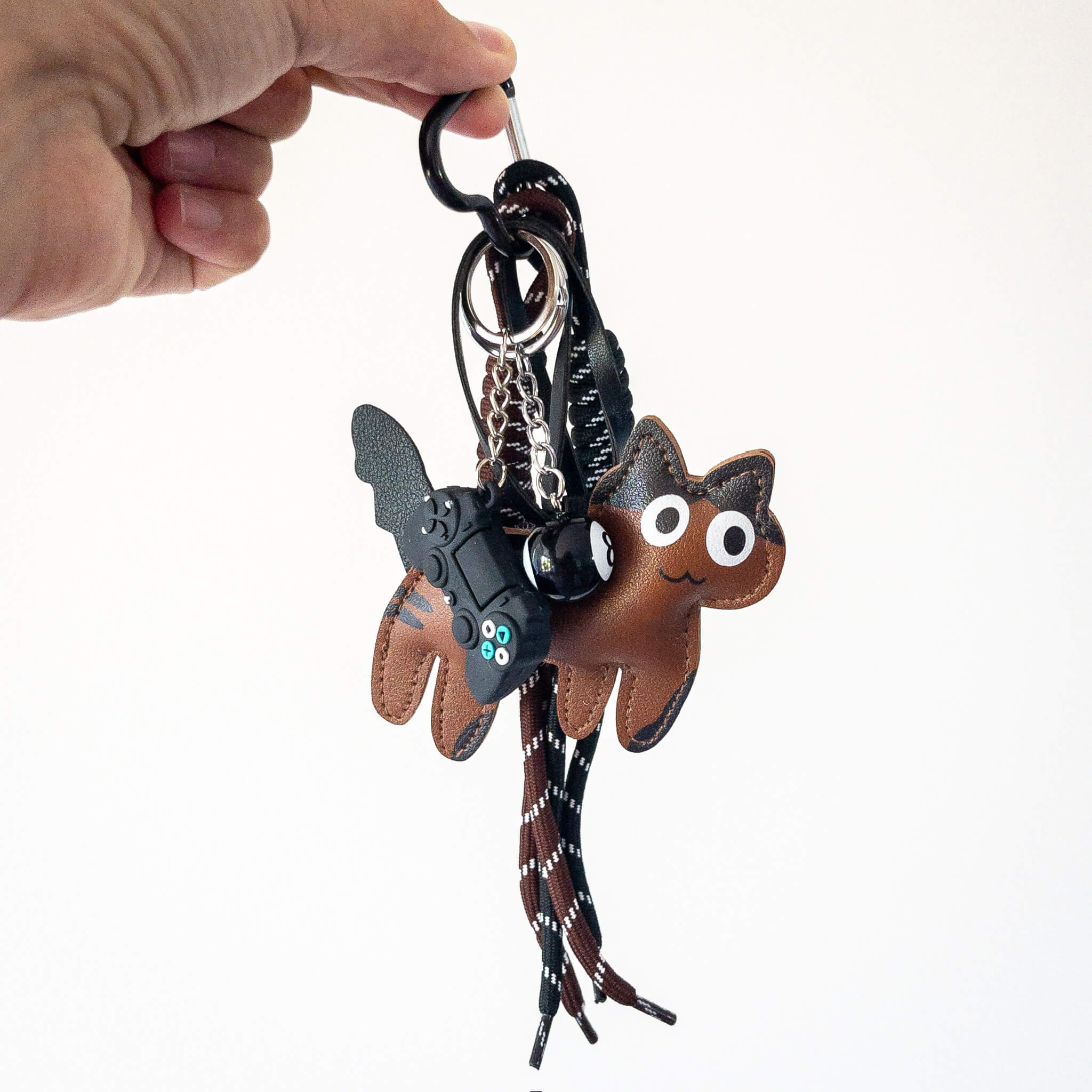 Grigri de sac Chat, Billard & Manette de jeu - Marron - Numette