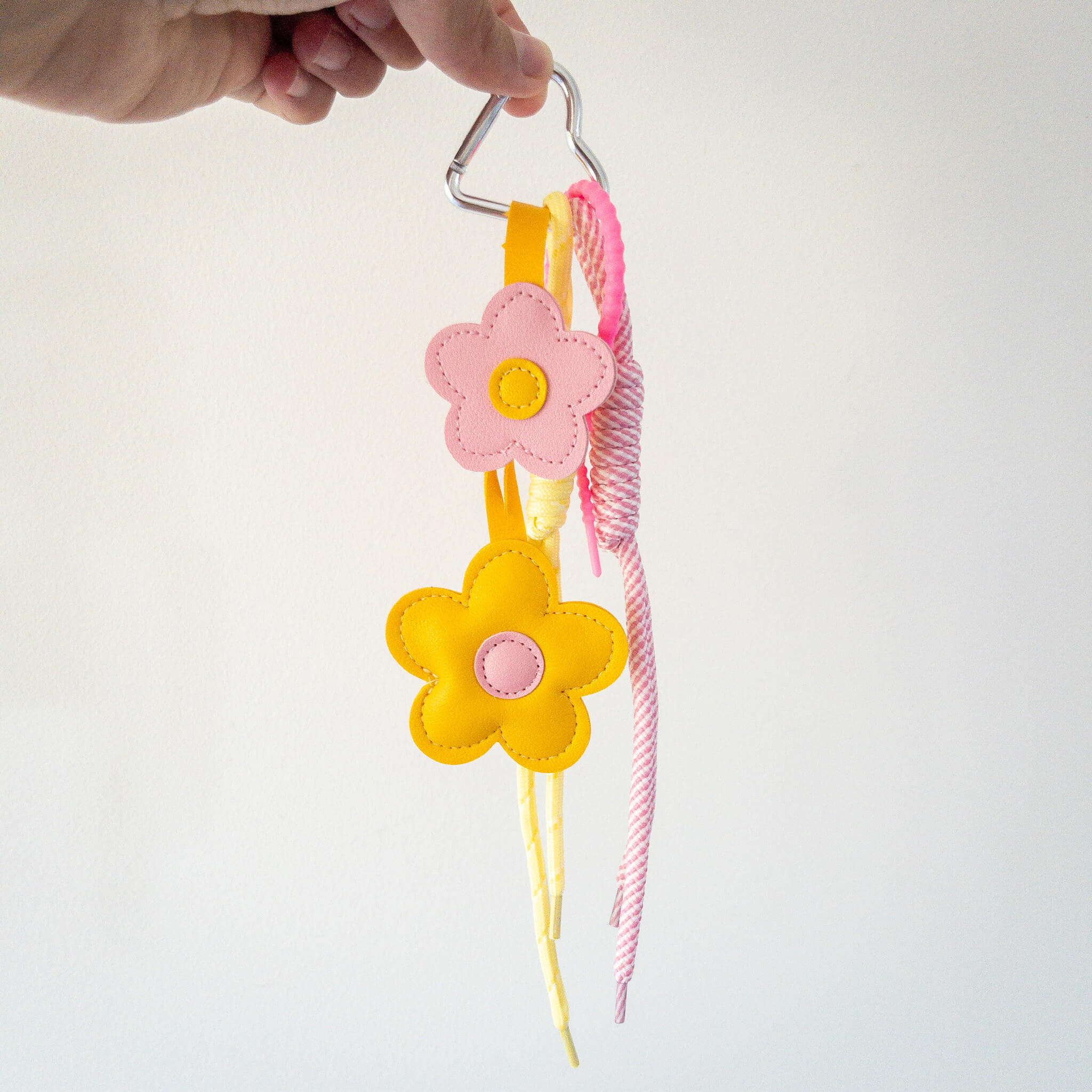 Grigri de sac Fleurs - Jaune & Rose - Numette