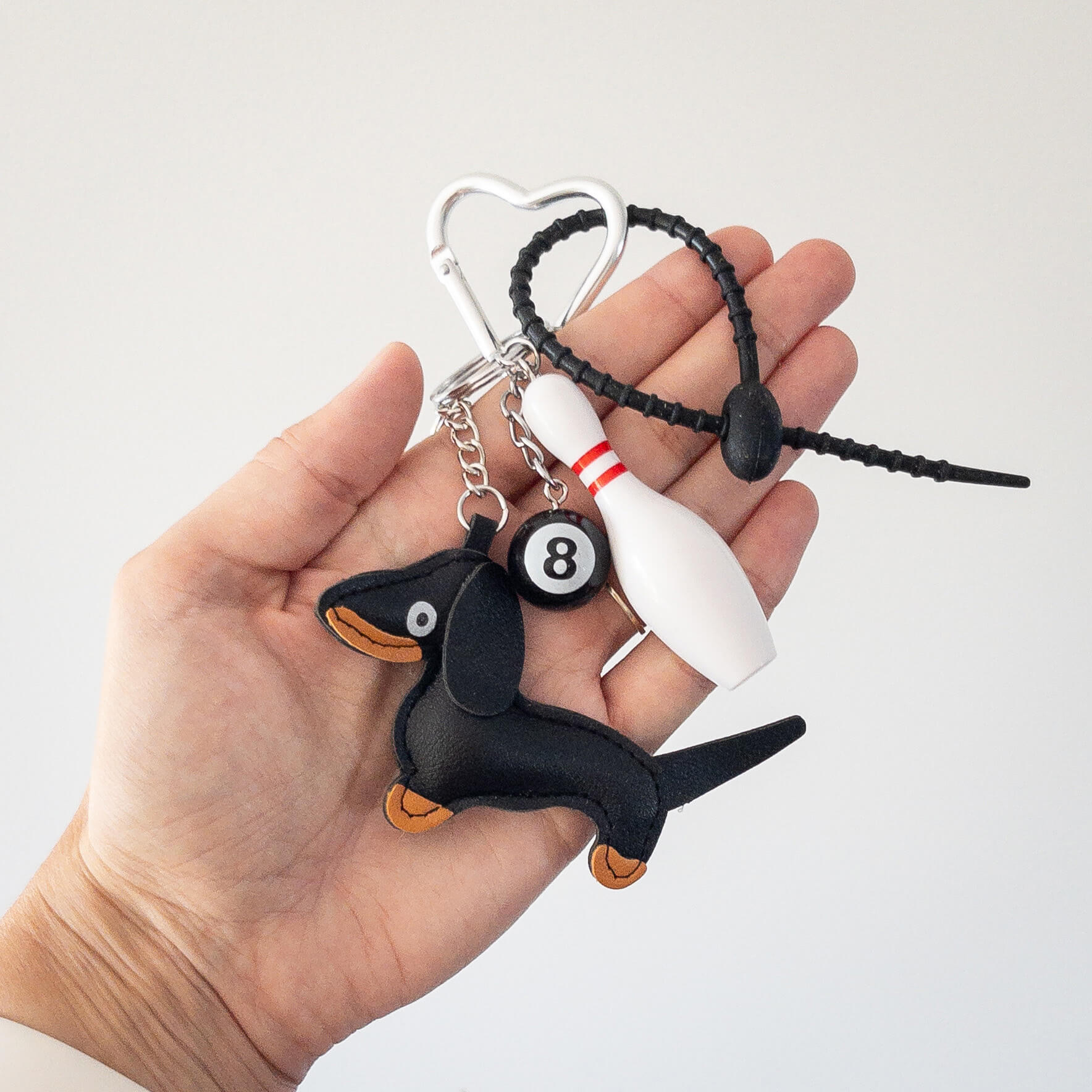Mini Grigri de sac - Teckel, Billard & Bowling - Noir - Numette