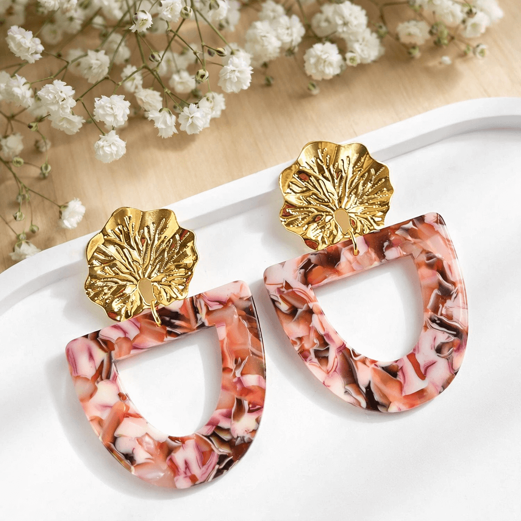 Boucles d'oreilles Anaé - Rose