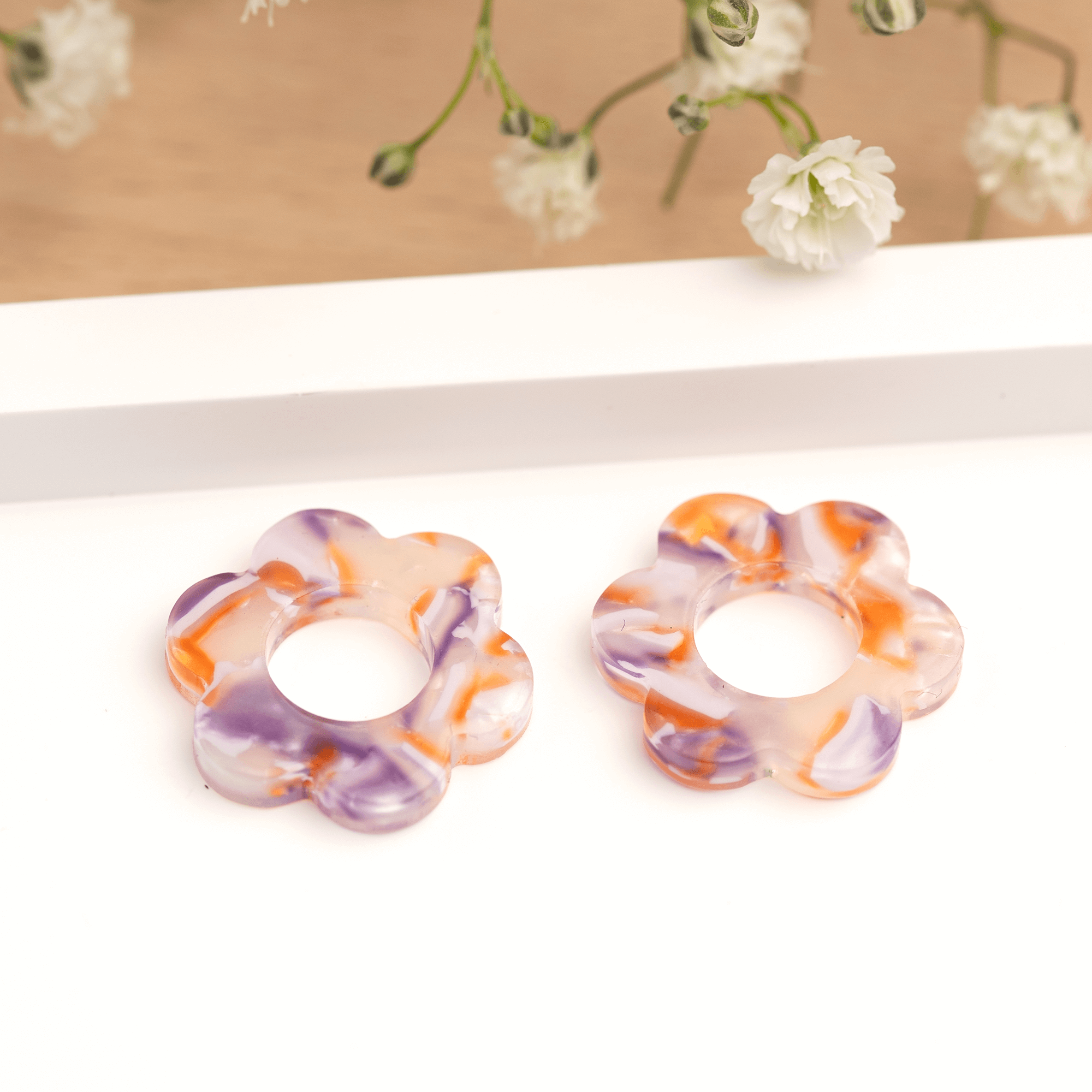 Fleurs Alba supplémentaires sans créoles