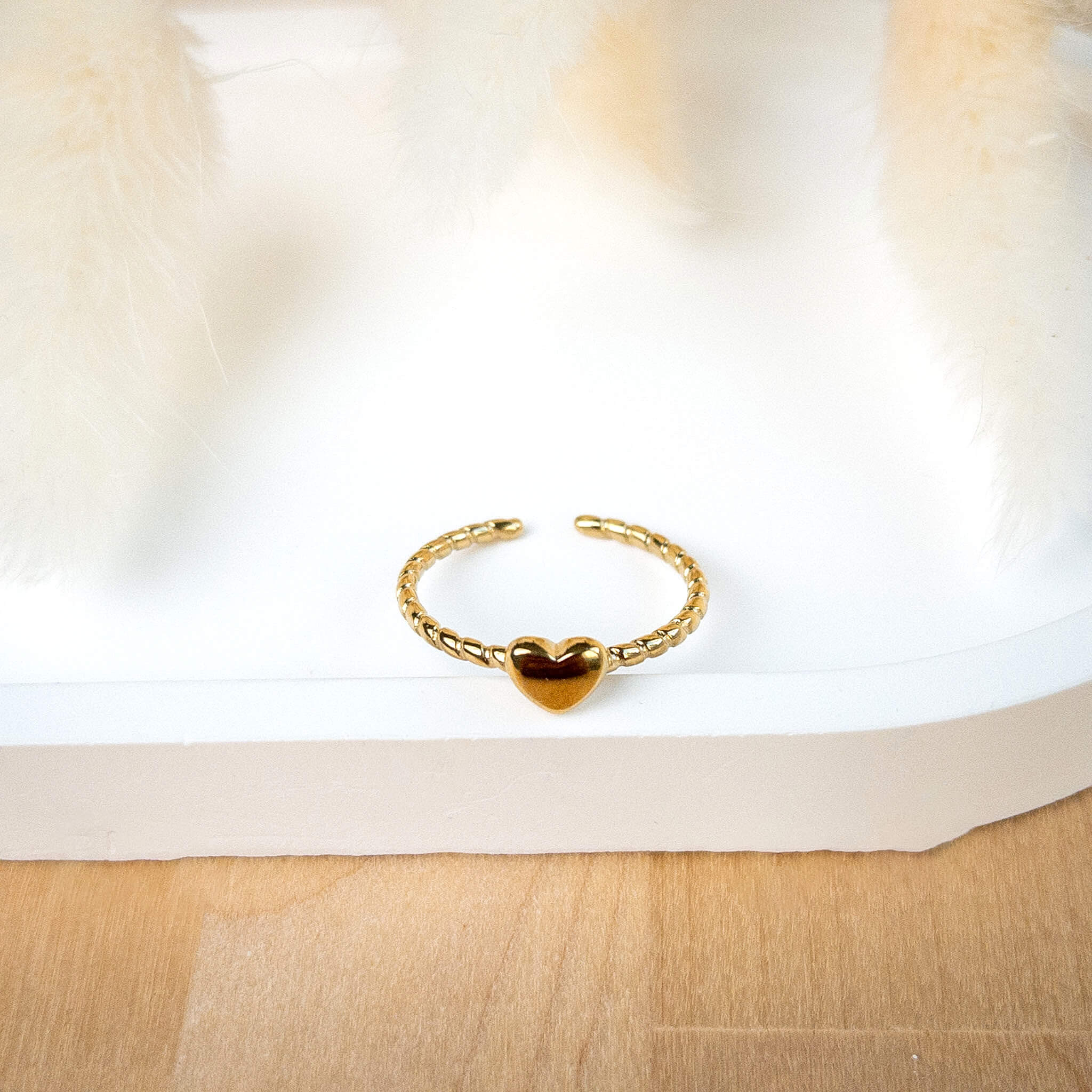 Bague fine petit coeur Louisa