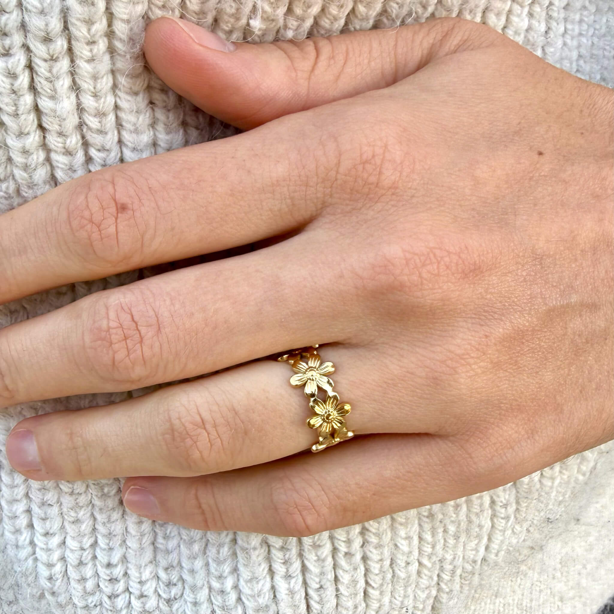 Bague petites fleurs Luna