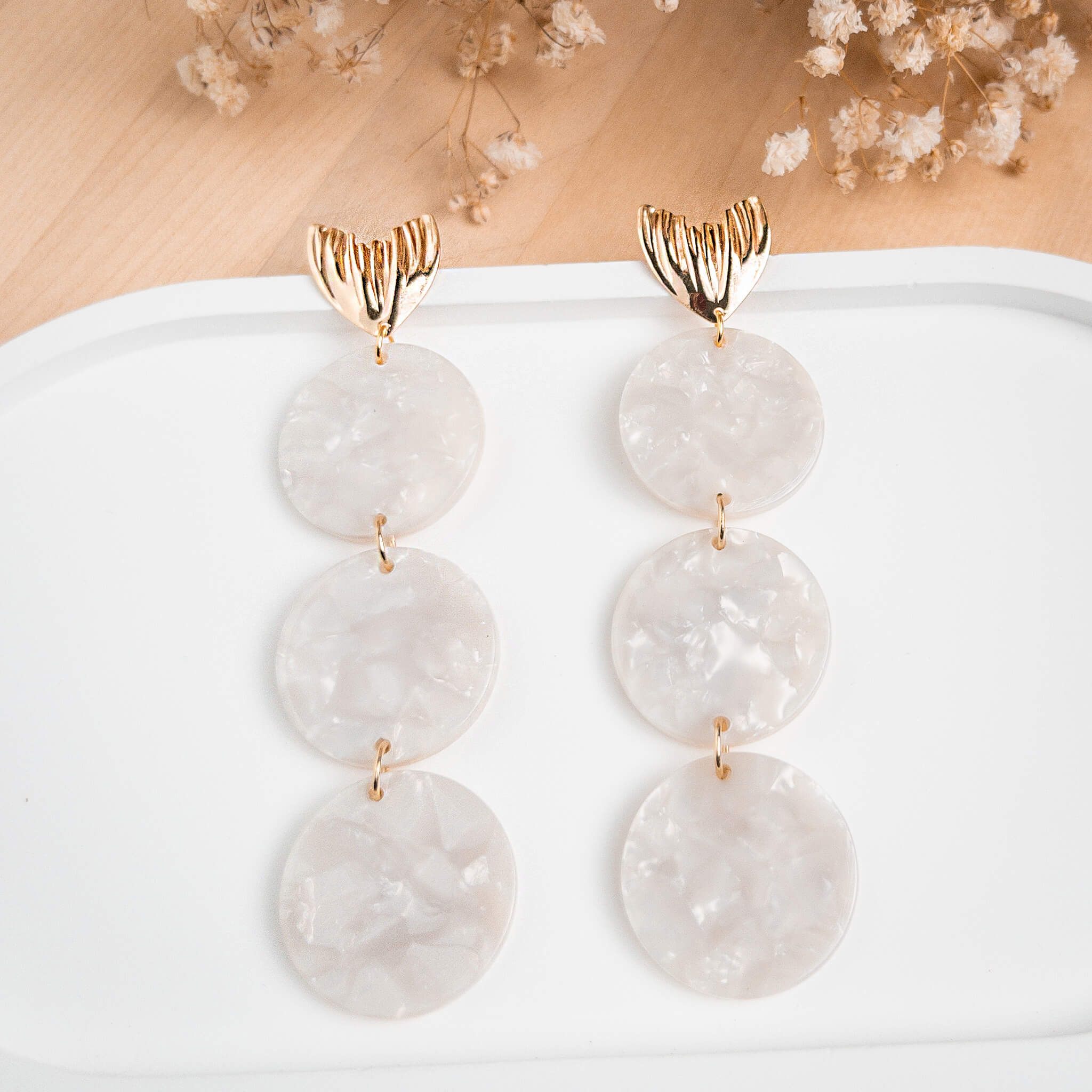 Boucles d'oreilles Arielle - Perle