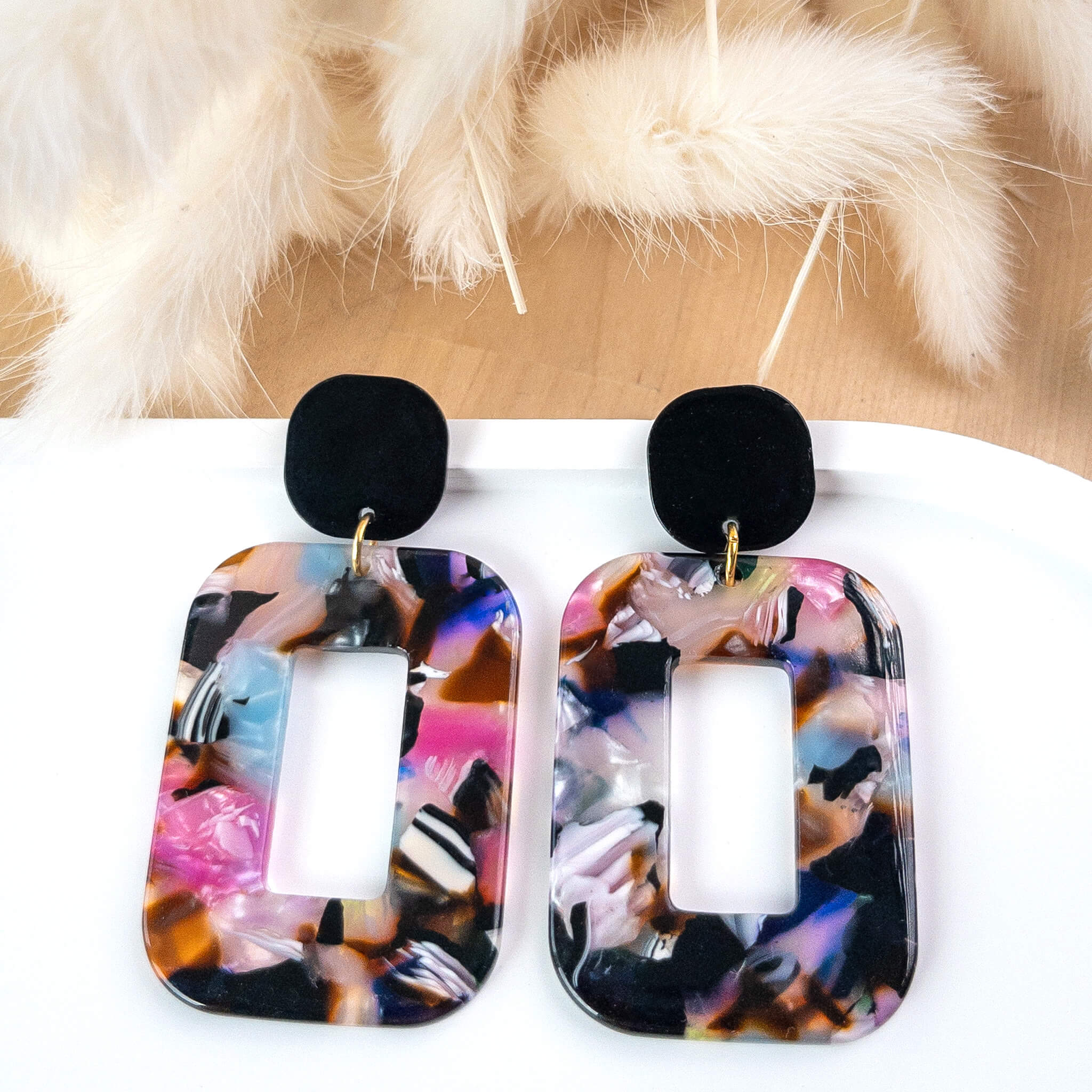 Boucles d'oreilles Castille - Multicolore