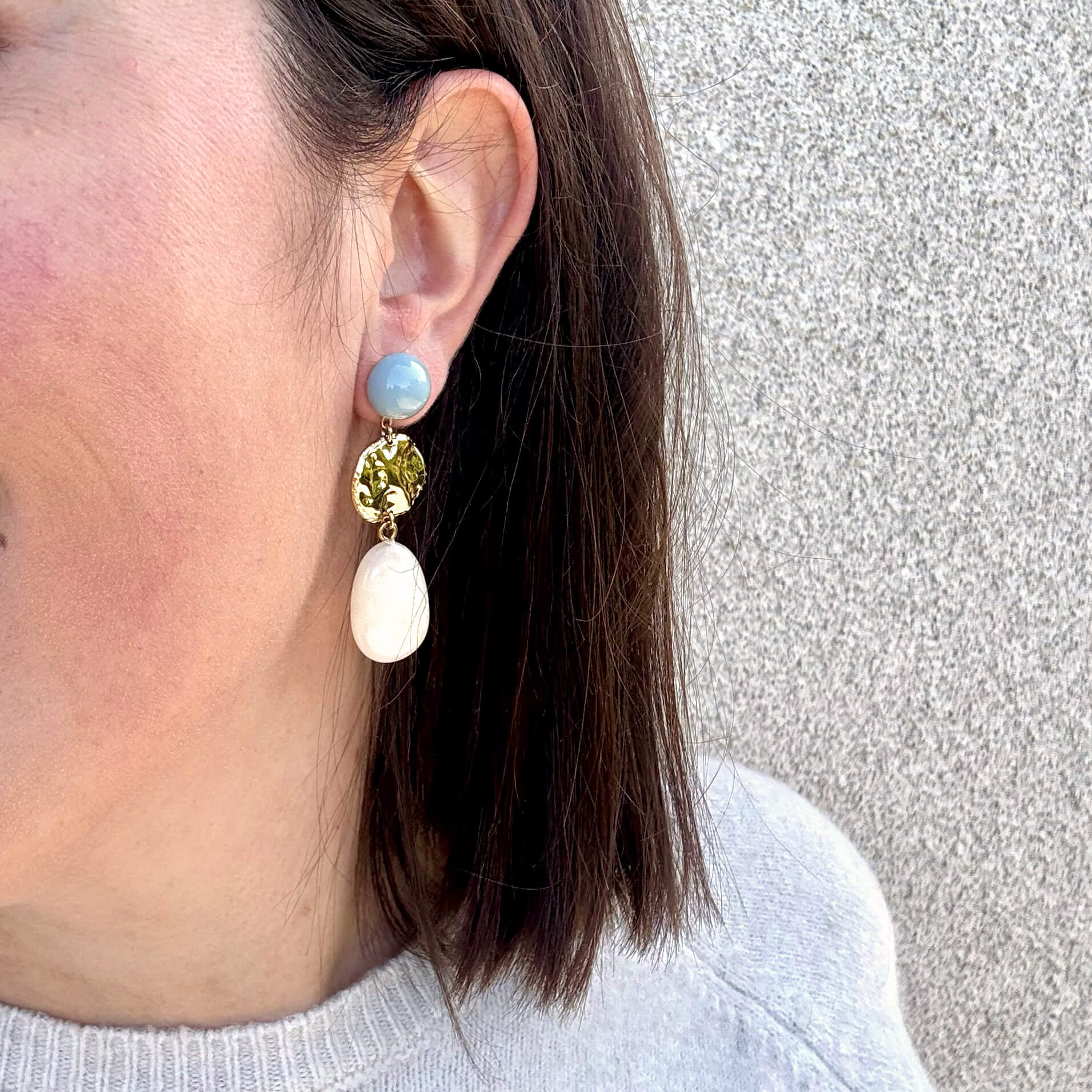 Boucles d'oreilles Gabriella - Baby Blue
