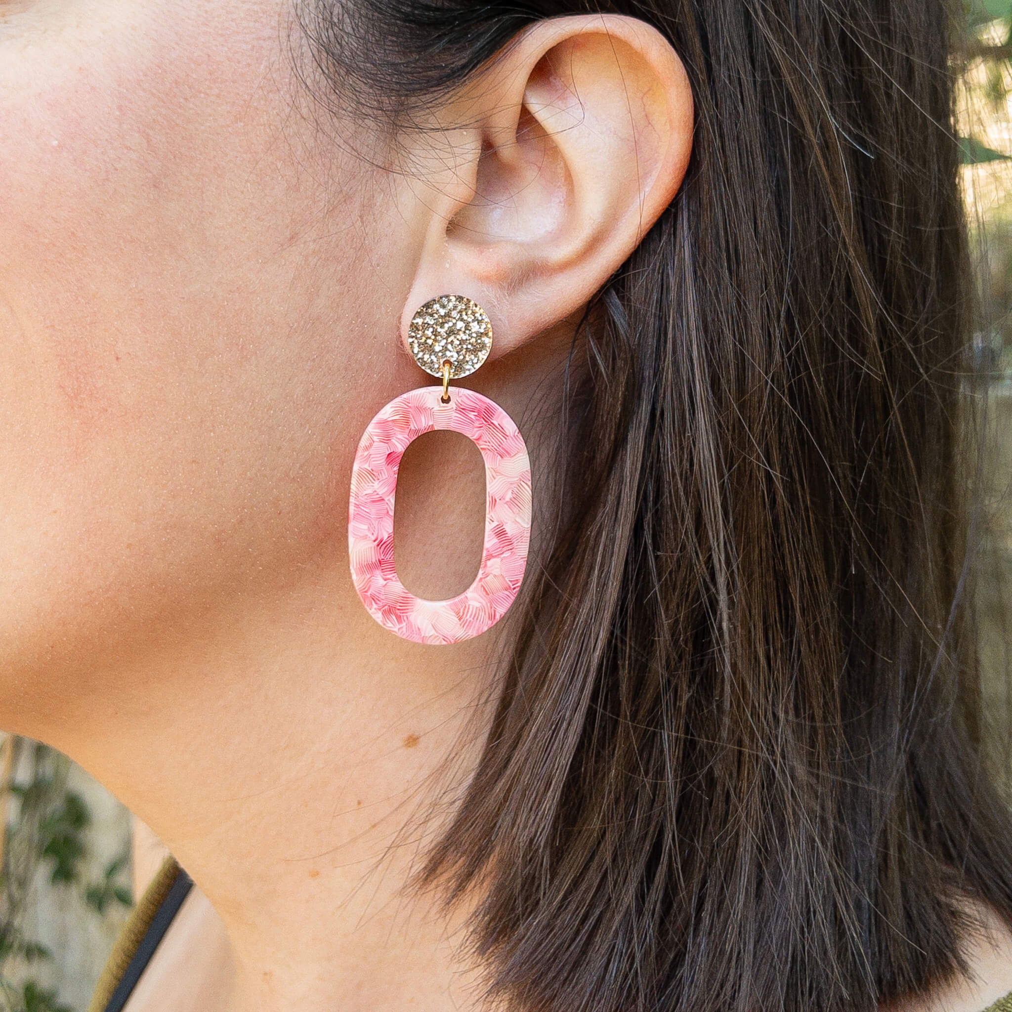 Boucles d'oreilles Liv - Mix rose