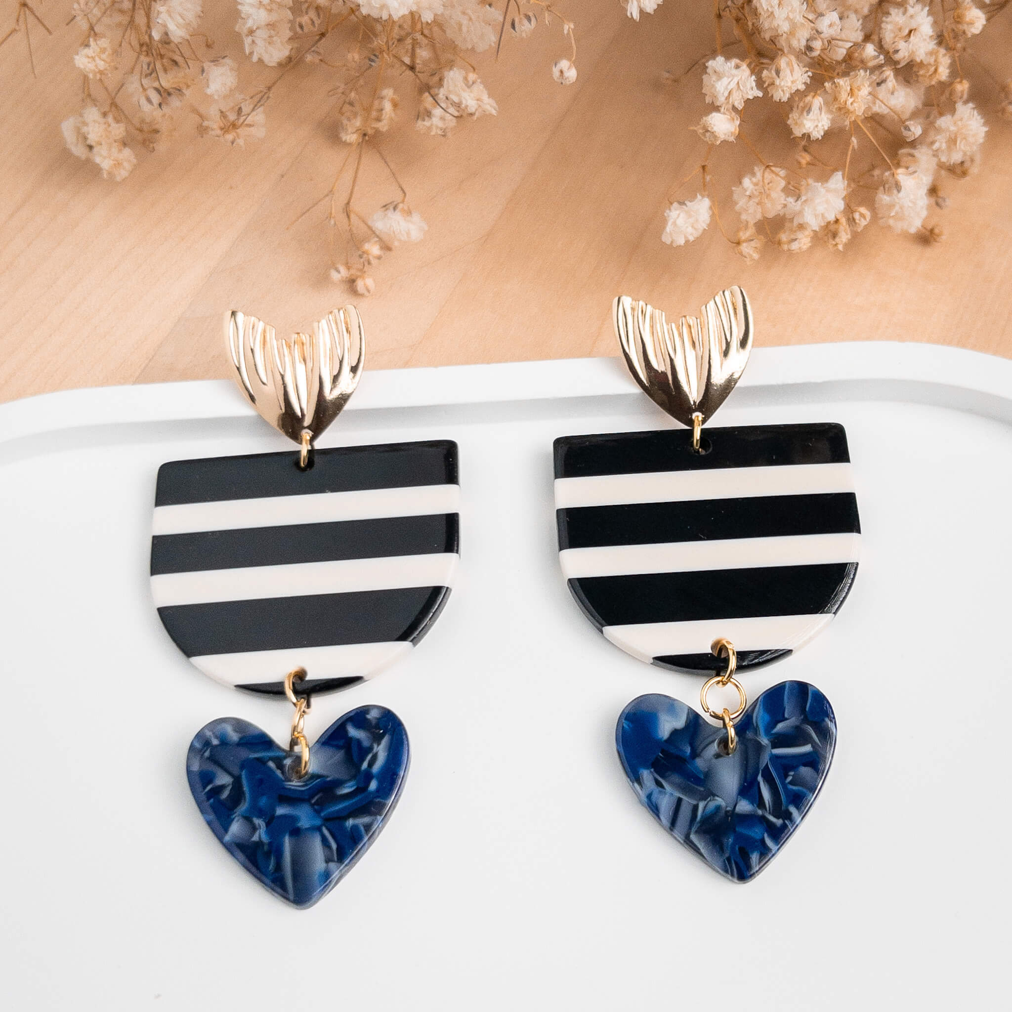 Boucles d'oreilles Marine