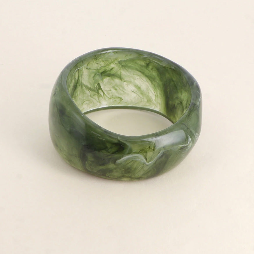 Manchette épaisse asymétrique Sépia - Vert