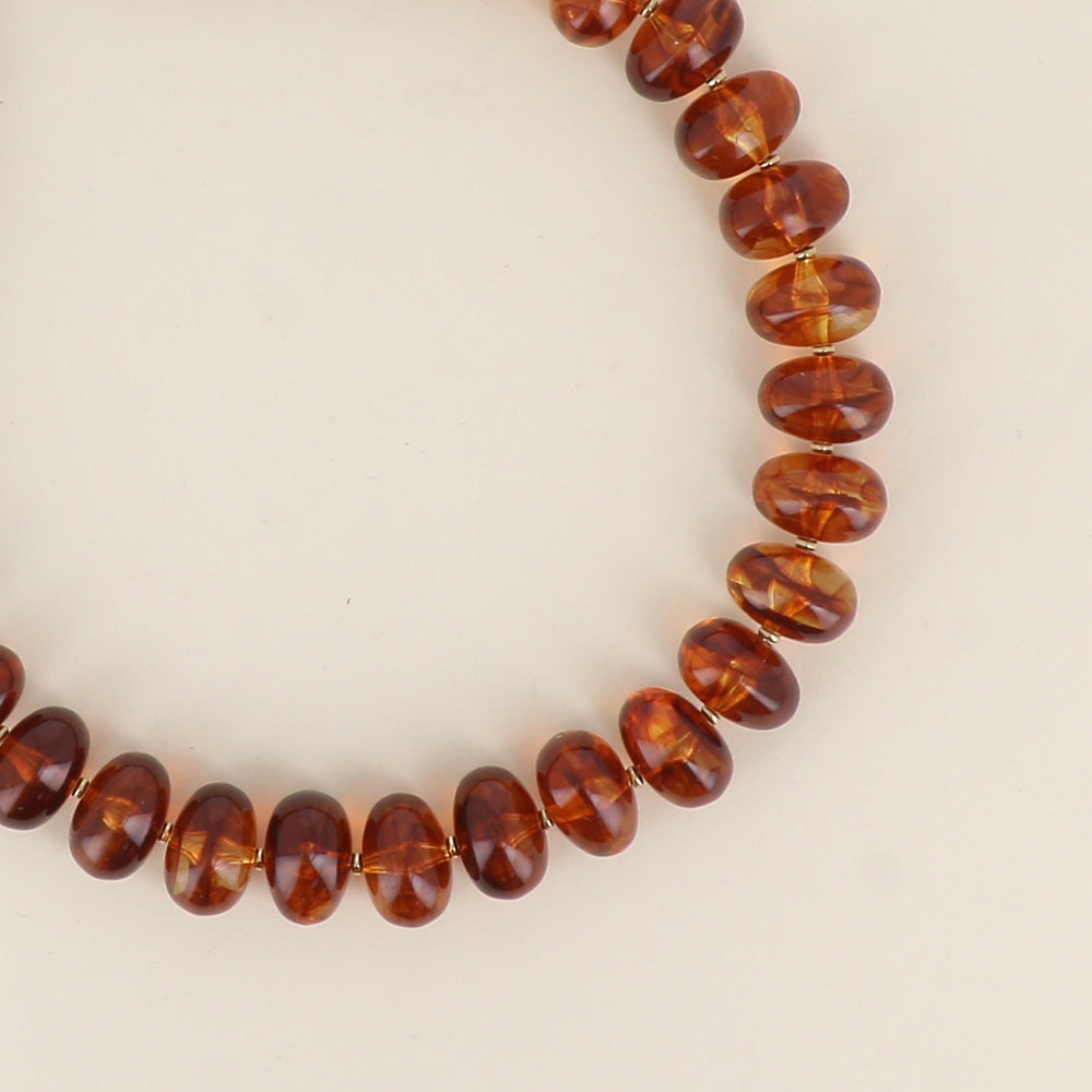 Collier coeur amovible Love - Ambre