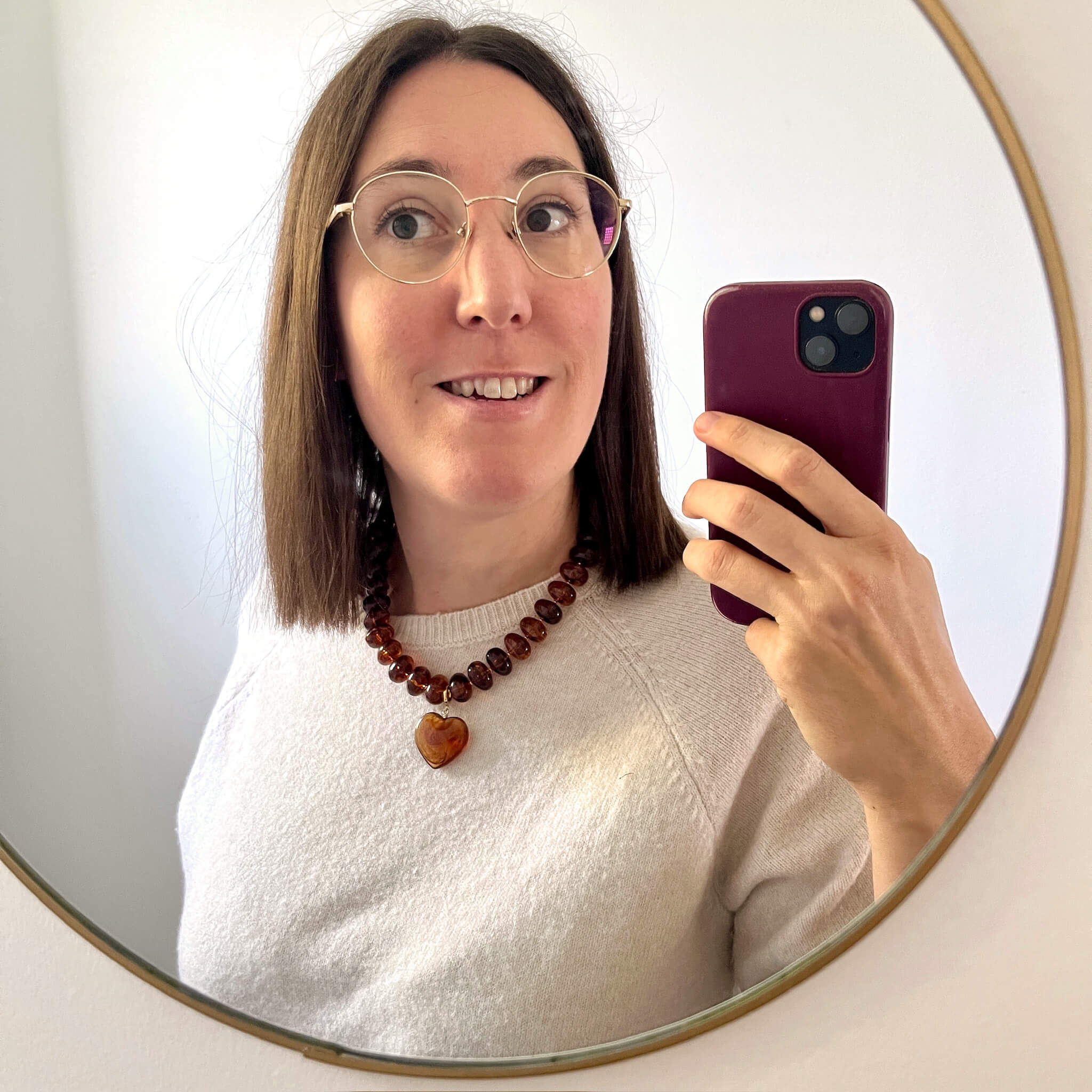 Collier Love - Ambre