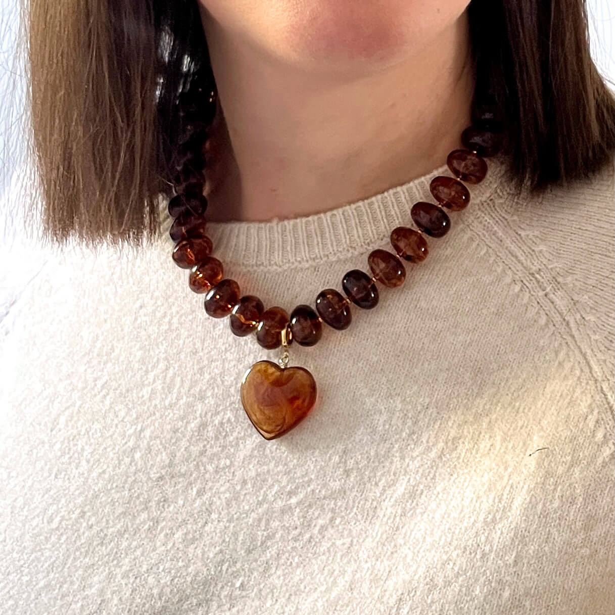 Collier Love - Ambre