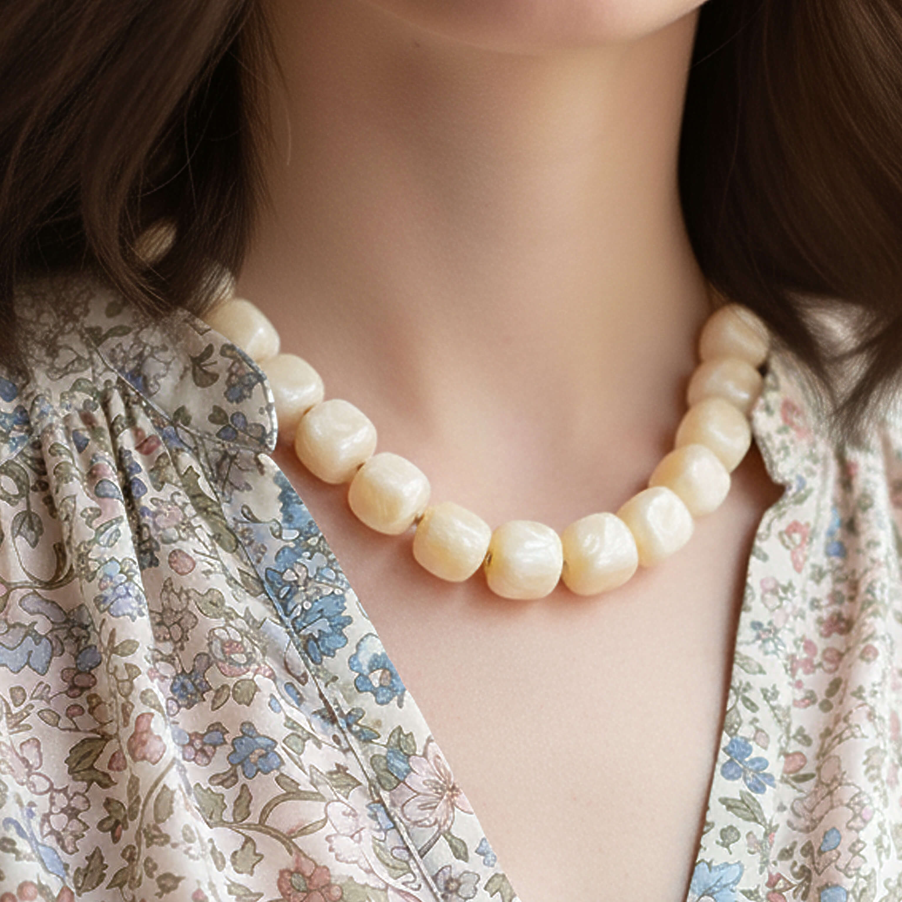 Collier en résine Néroli - Vanille