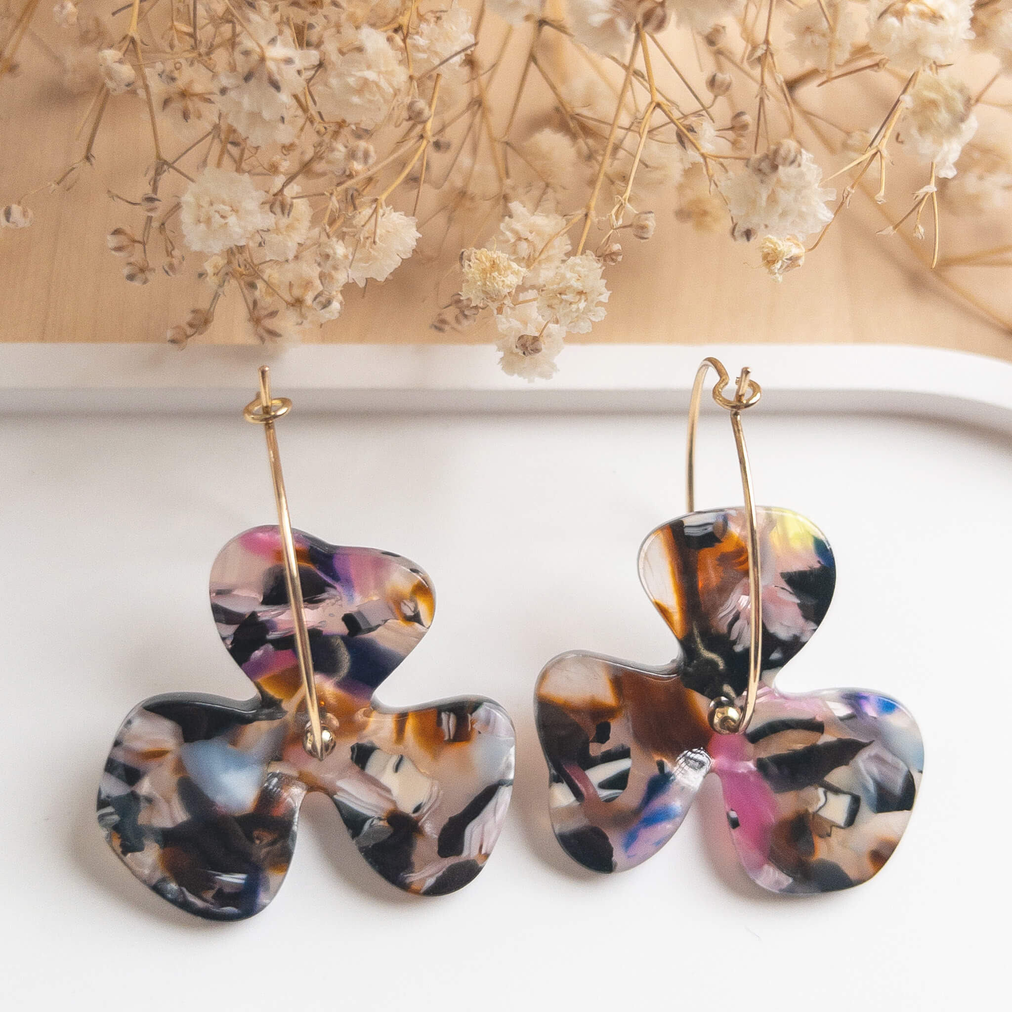 Boucles d'oreilles Sybille - Multicolore