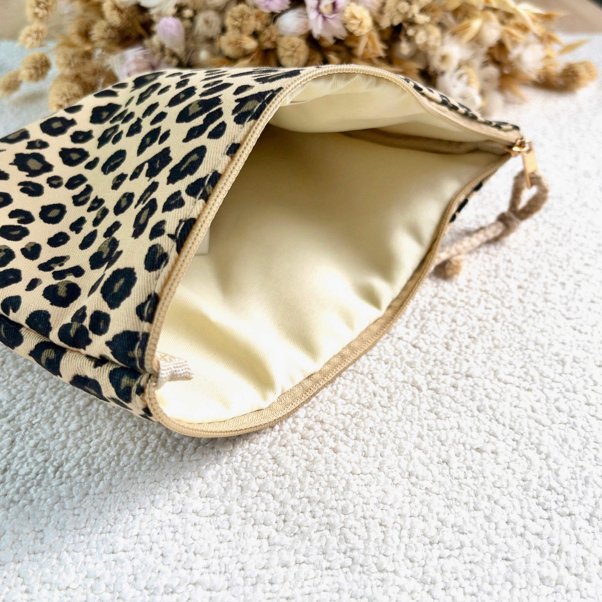 Pochette à bijoux léopard