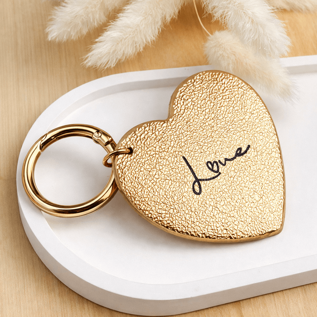 Porte-clé en similicuir Love